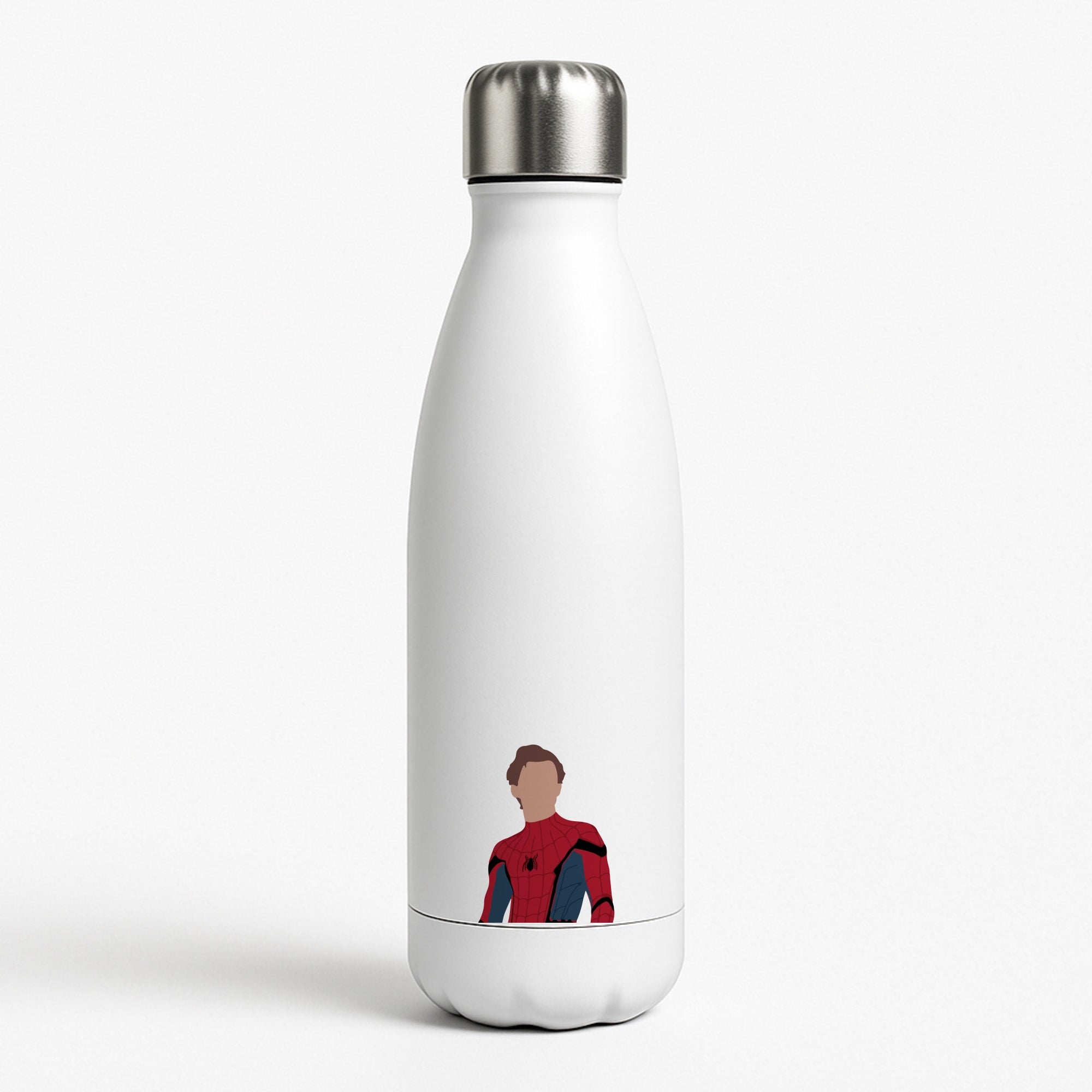 Spiderman White Water Bottle