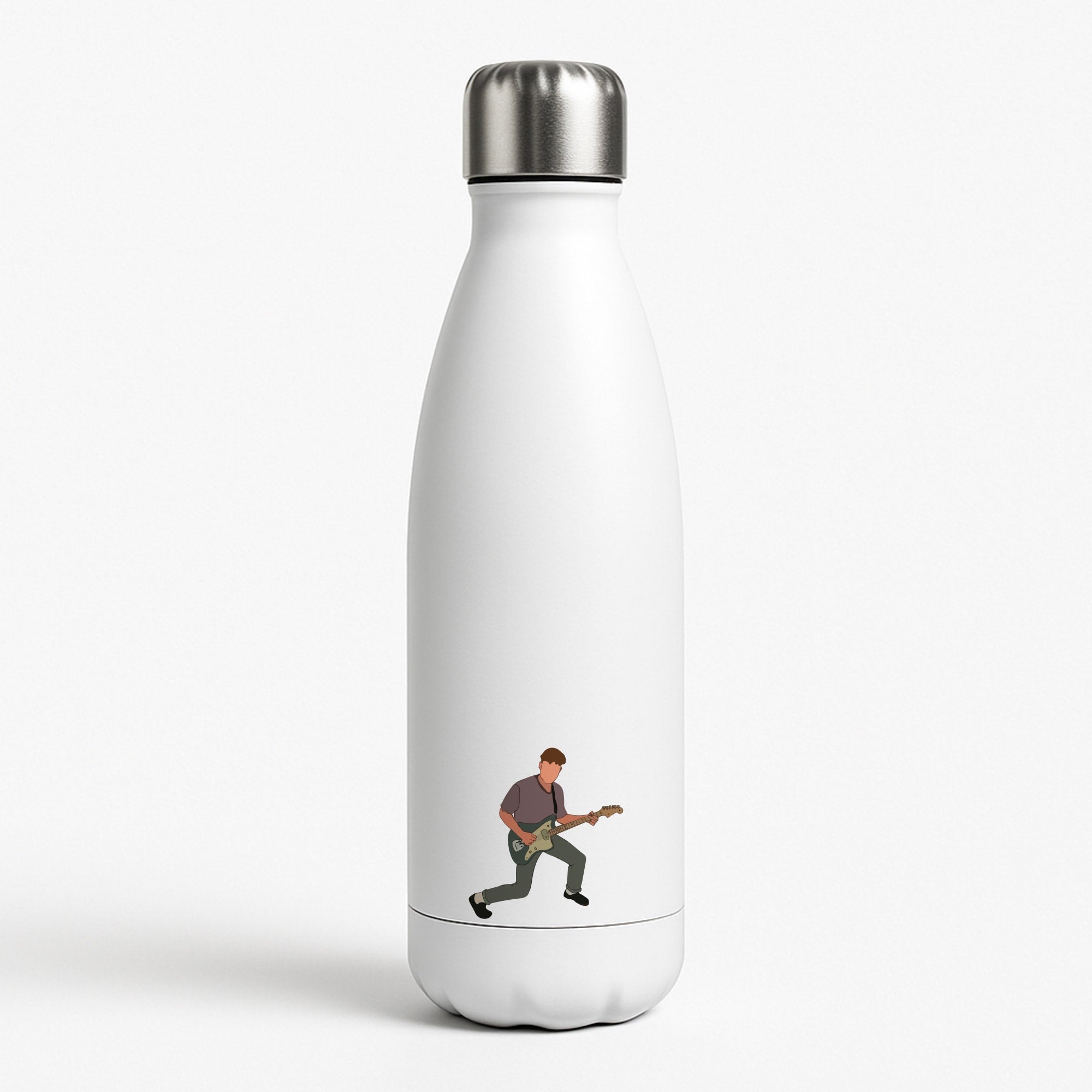Faceless Fender White Water Bottle