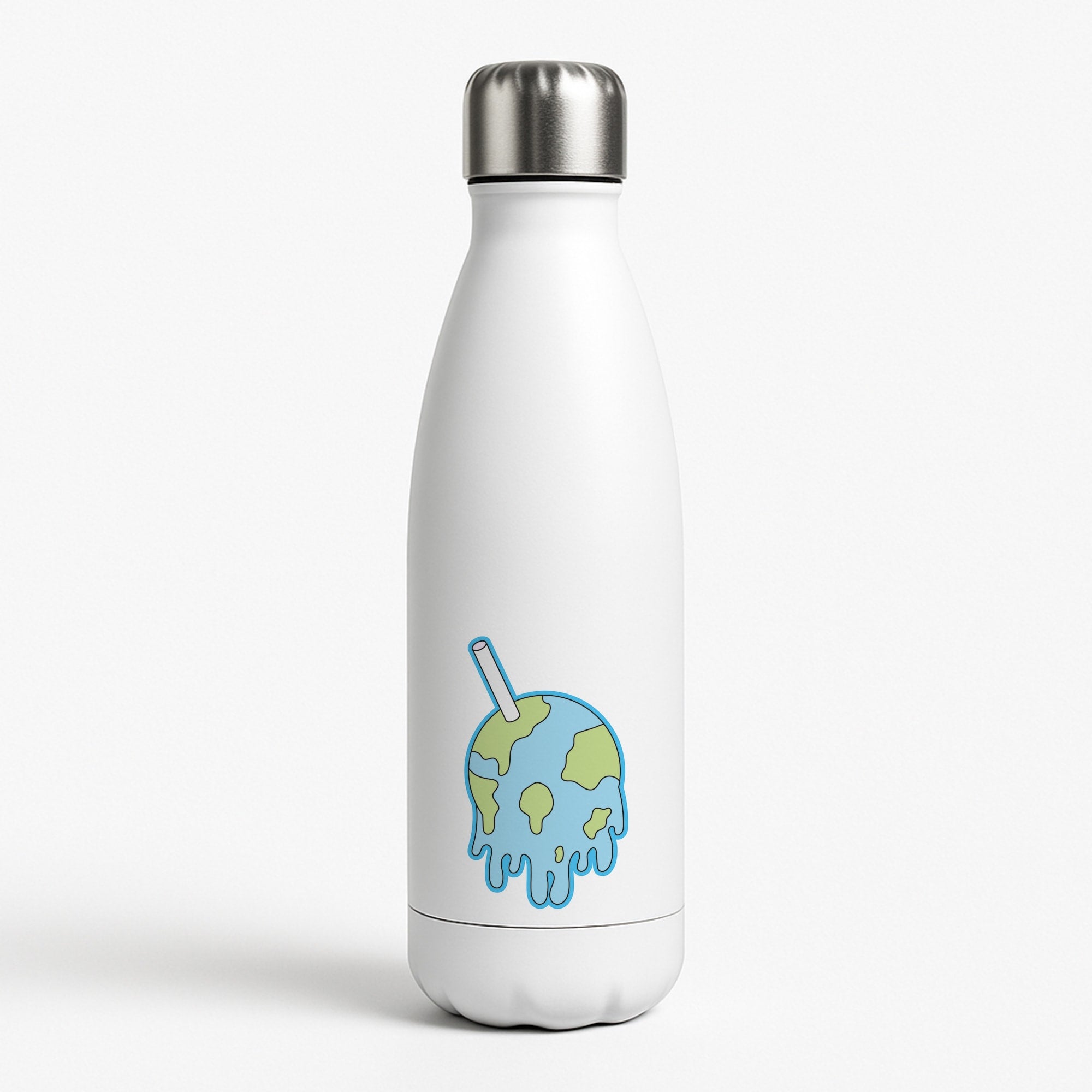 Straw - Juice White Water Bottle