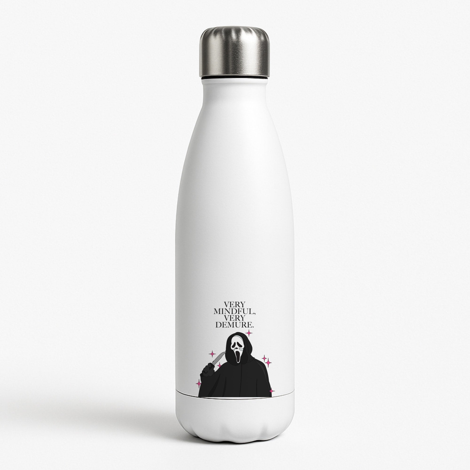 Very Mindful, Very Demure White Water Bottle