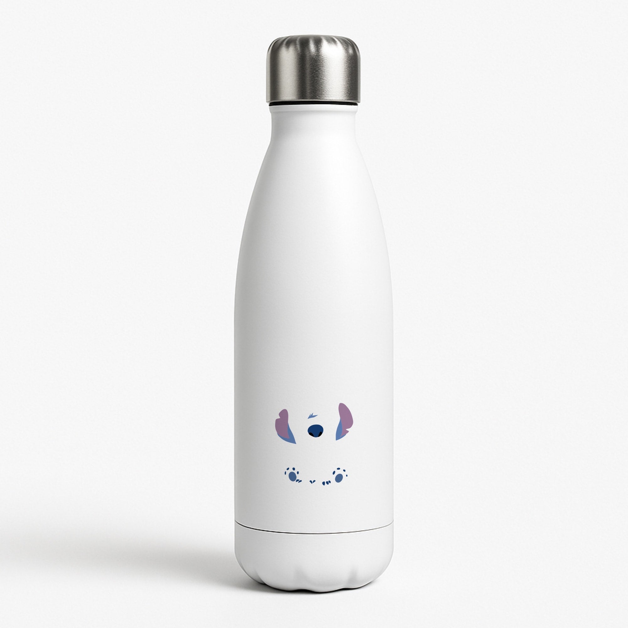 Alien Blue White Water Bottle