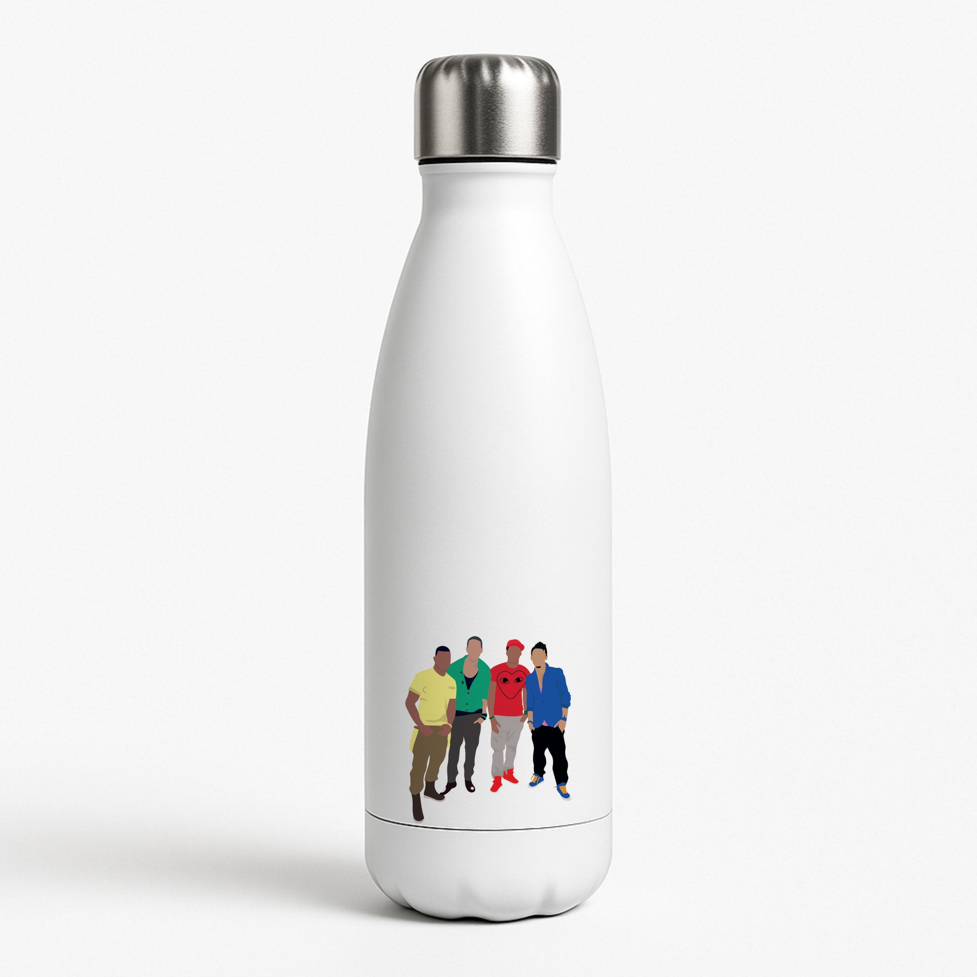 Members Purple White Water Bottle