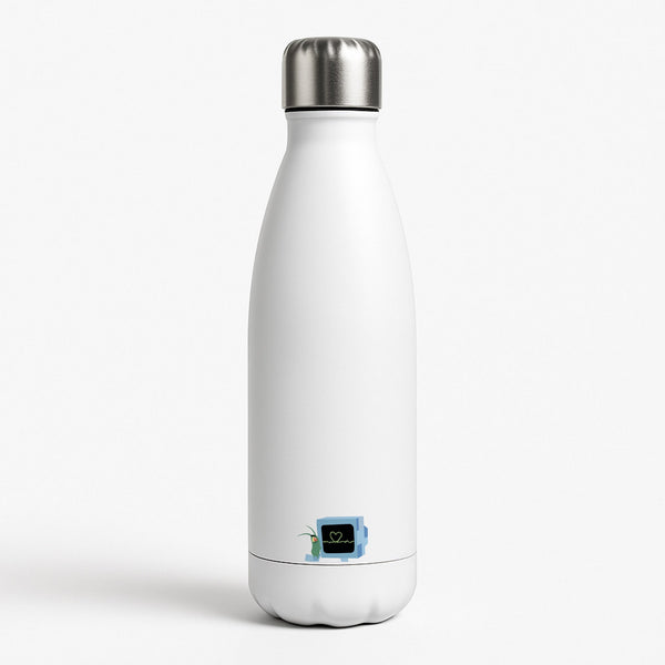 Plankton And Karen White Water Bottle