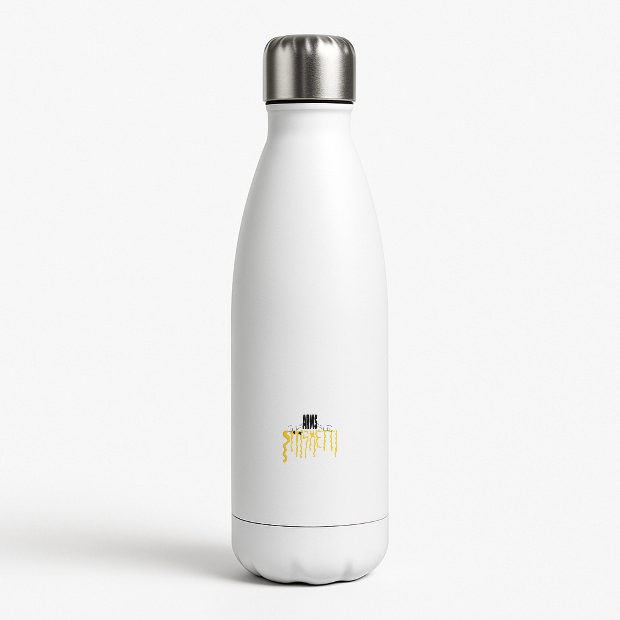 Arms Spaghetti - Blue White Water Bottle