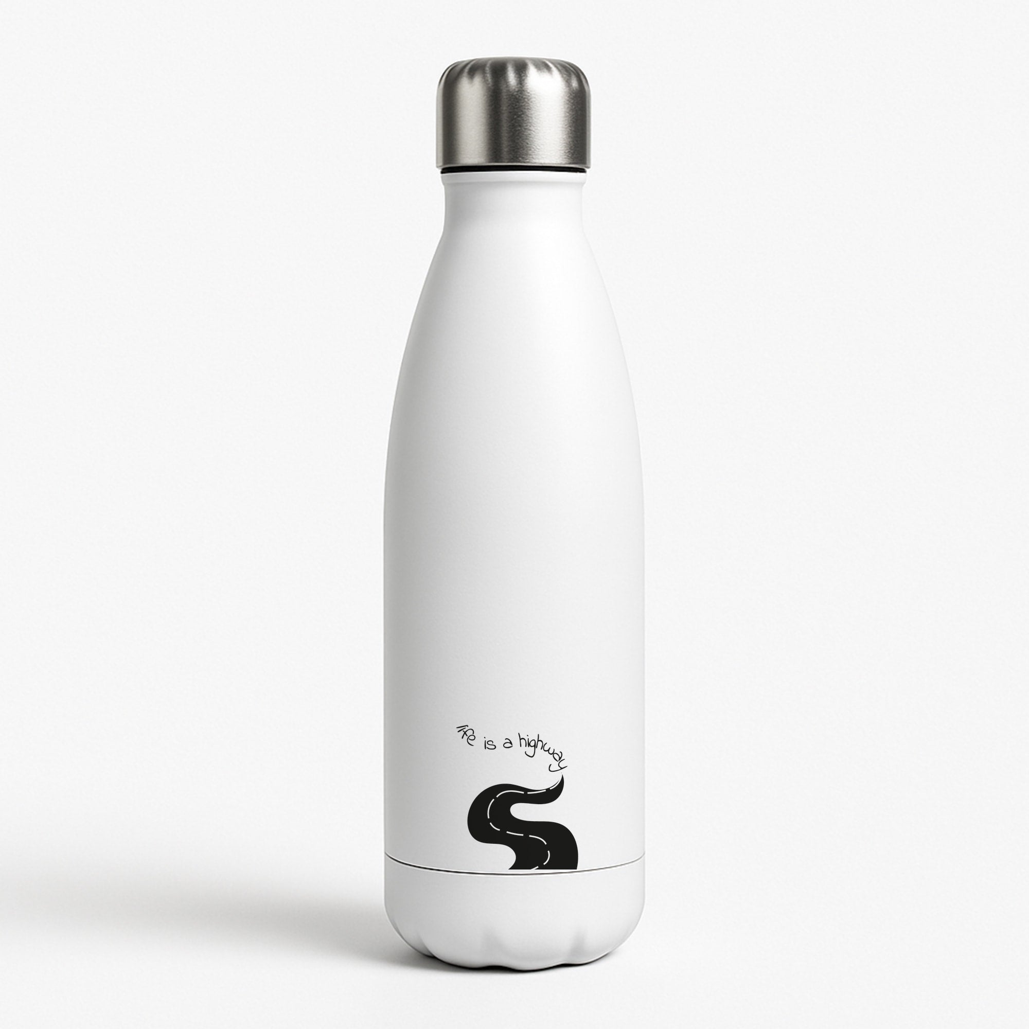 Life Is A Highway - Cars White Water Bottle