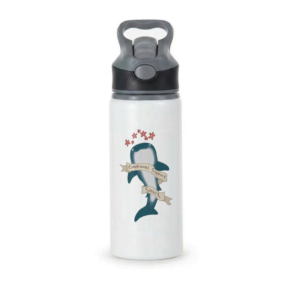 Emotional Support Shark Active Water Bottle - Black