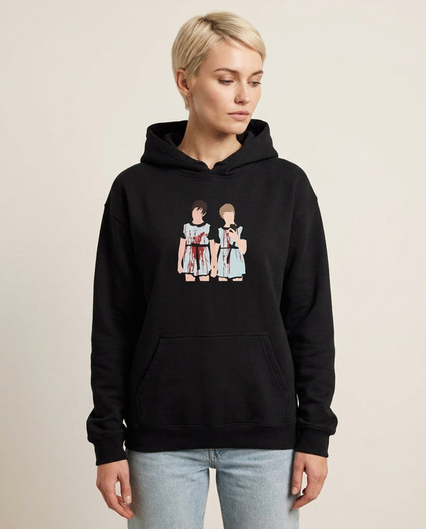 Halloween - S & C Hoodie — Black Front, worn