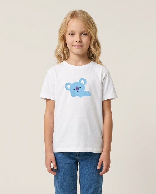 Koya 21 - K Pop Kids T-Shirt — White Front, worn