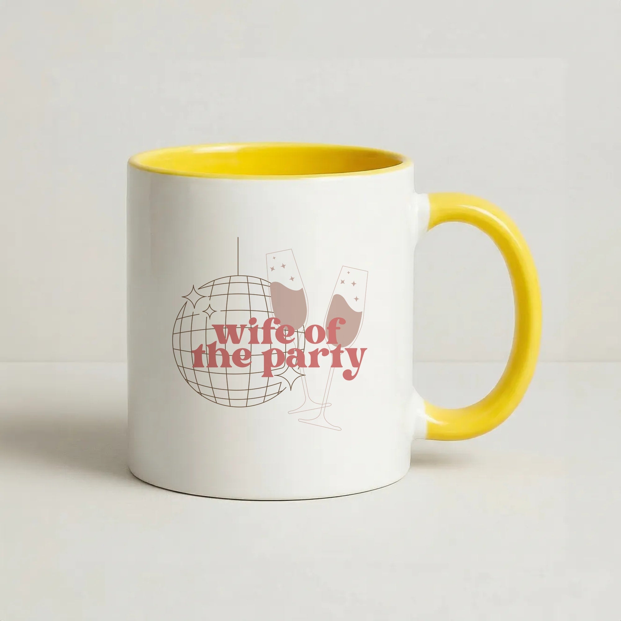 Wife Of The Party - Bridal Coffee Yellow Mug
