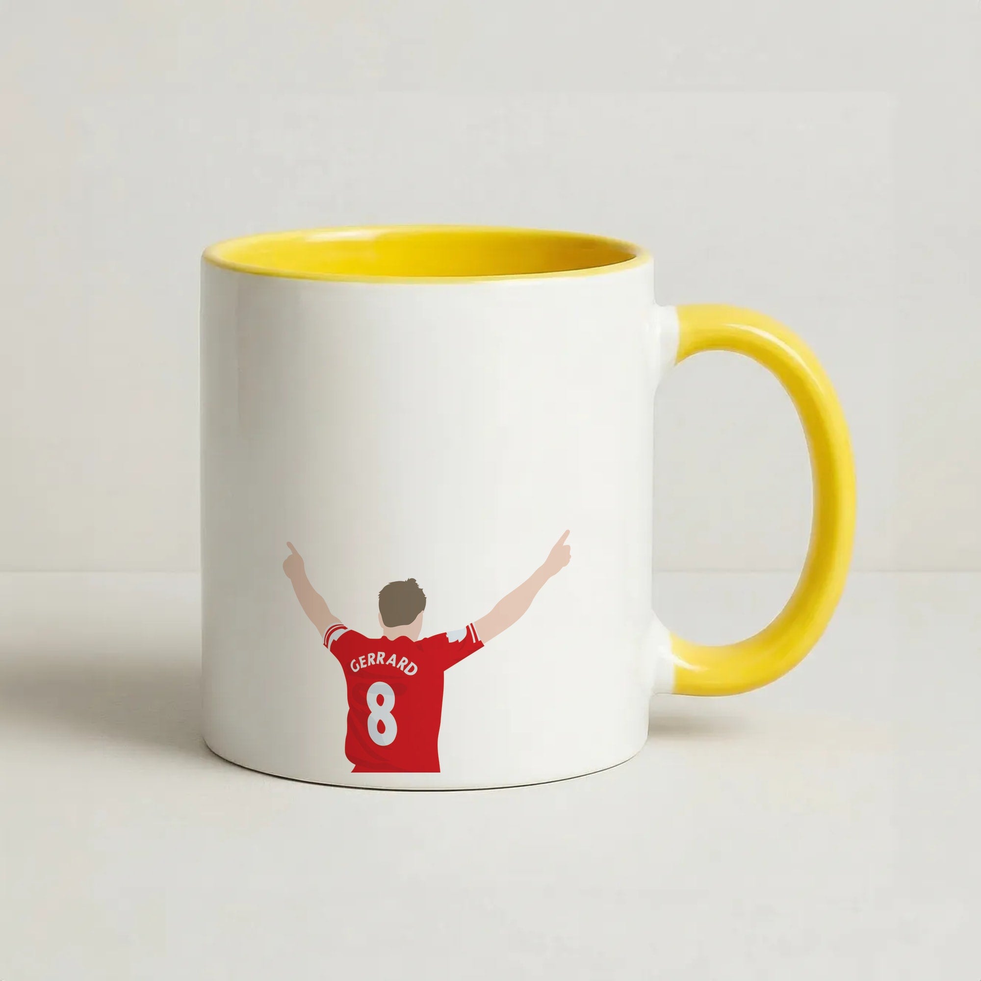 Gerrard - Football Coffee Yellow Mug