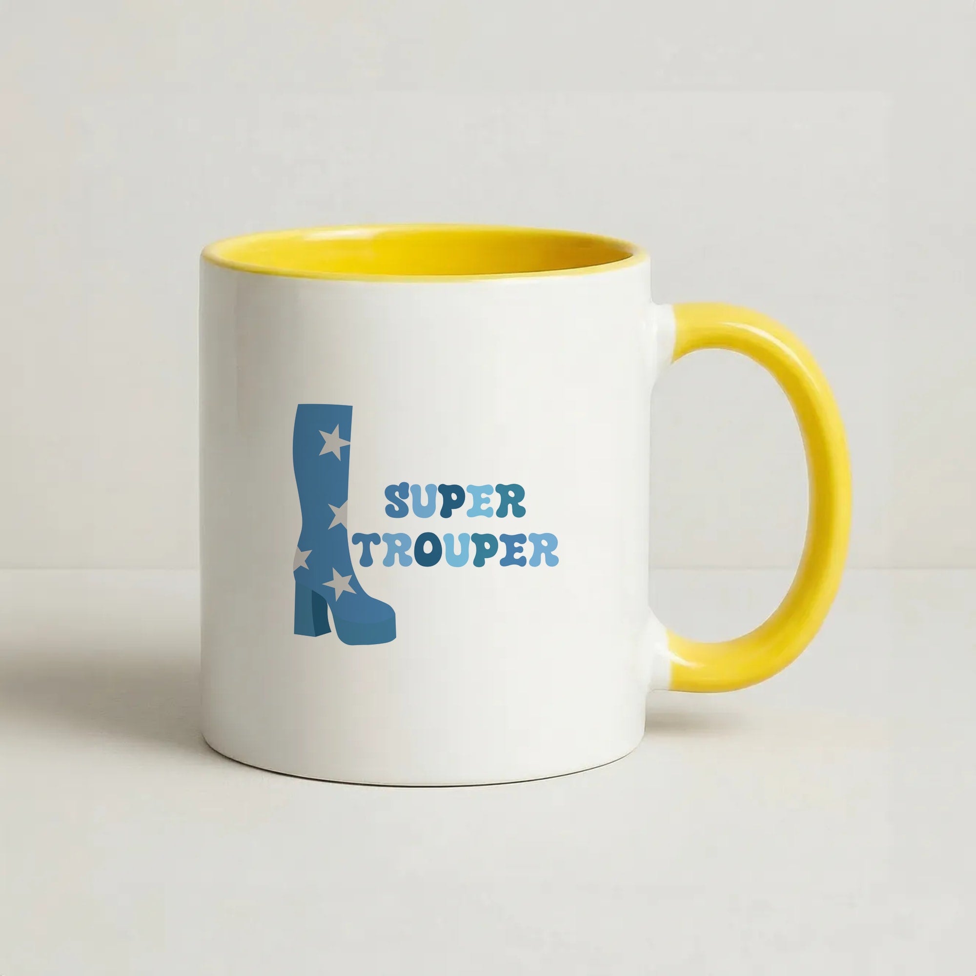 Super Trouper Coffee Yellow Mug