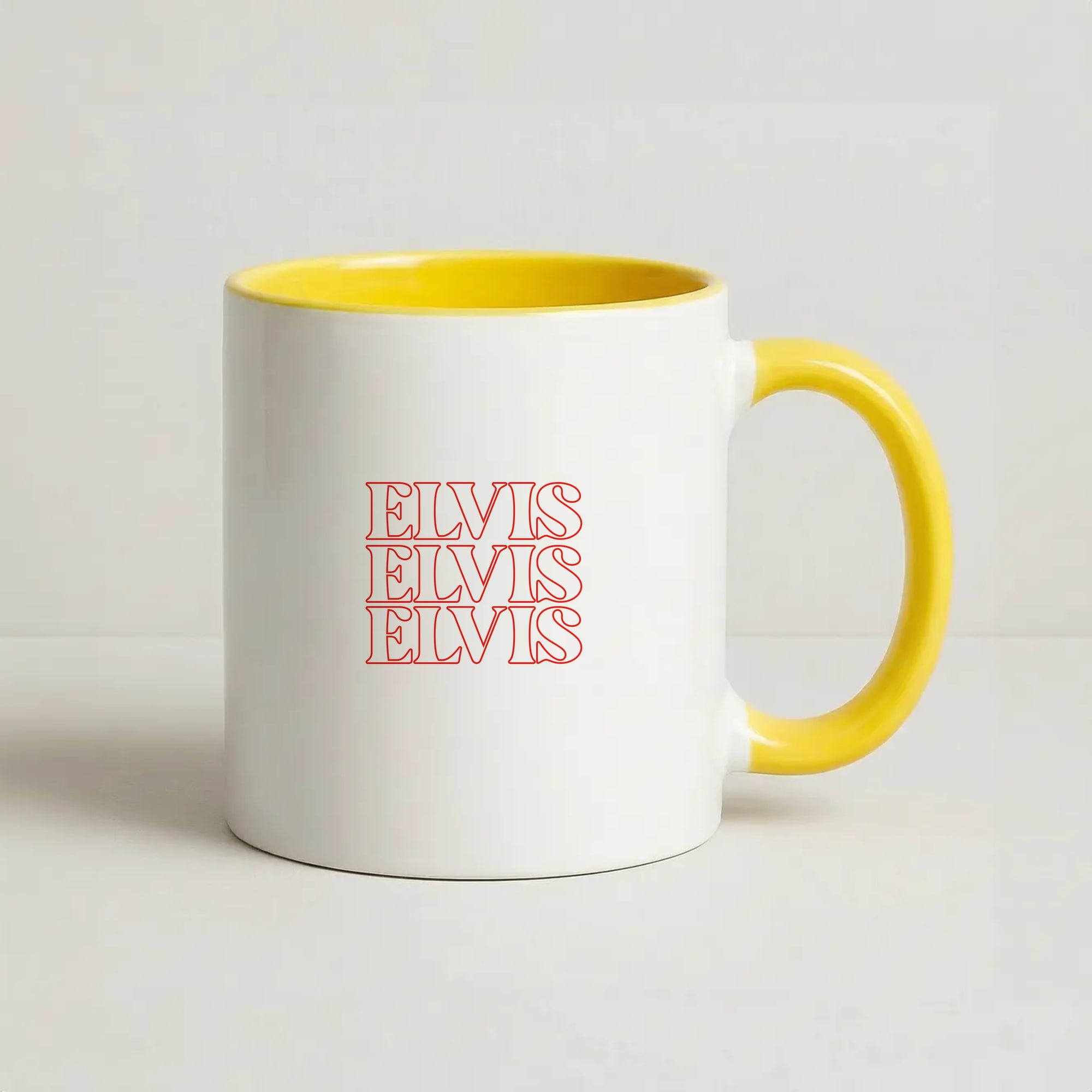 Layered Coffee Yellow Mug
