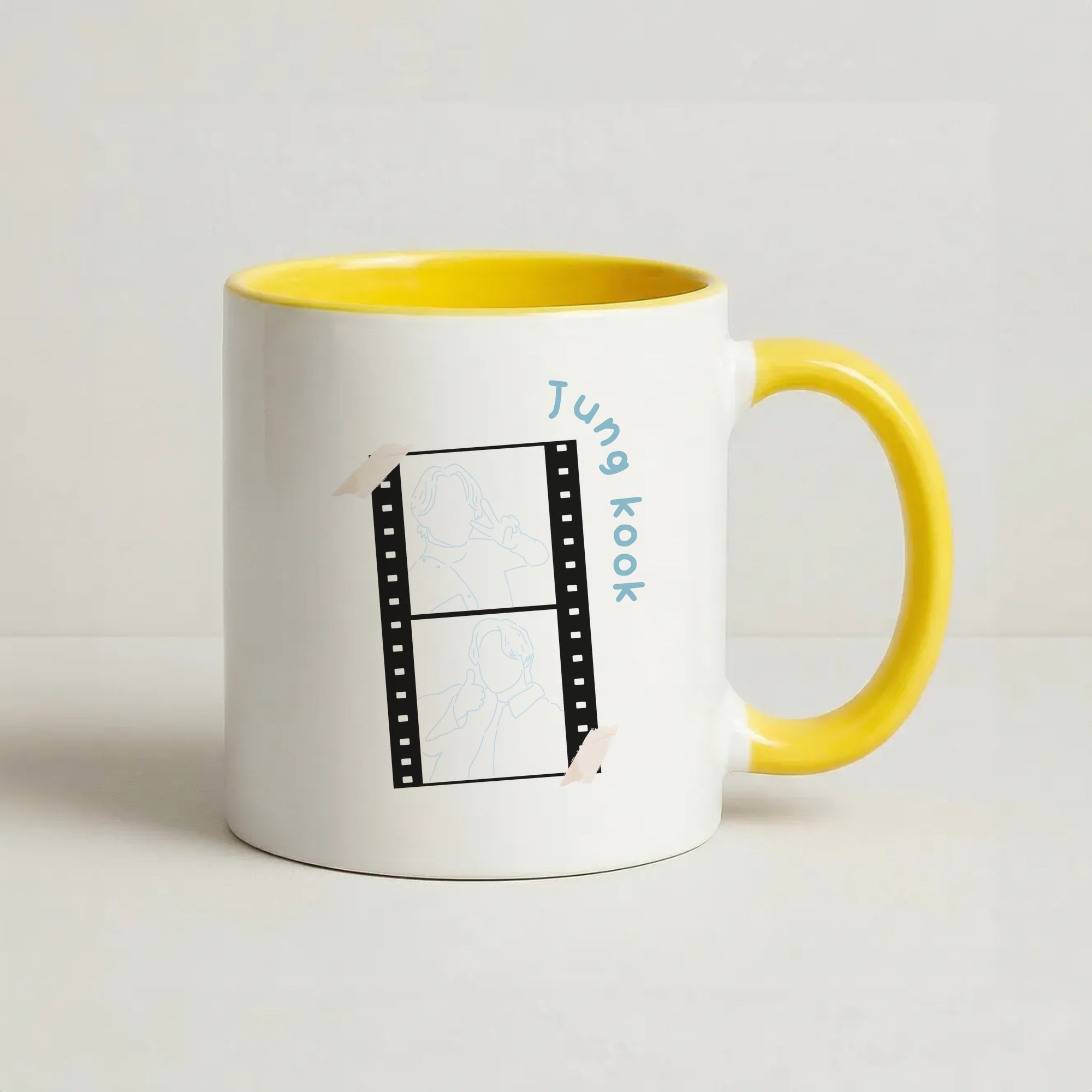 Jung Kook - K Pop Coffee Yellow Mug