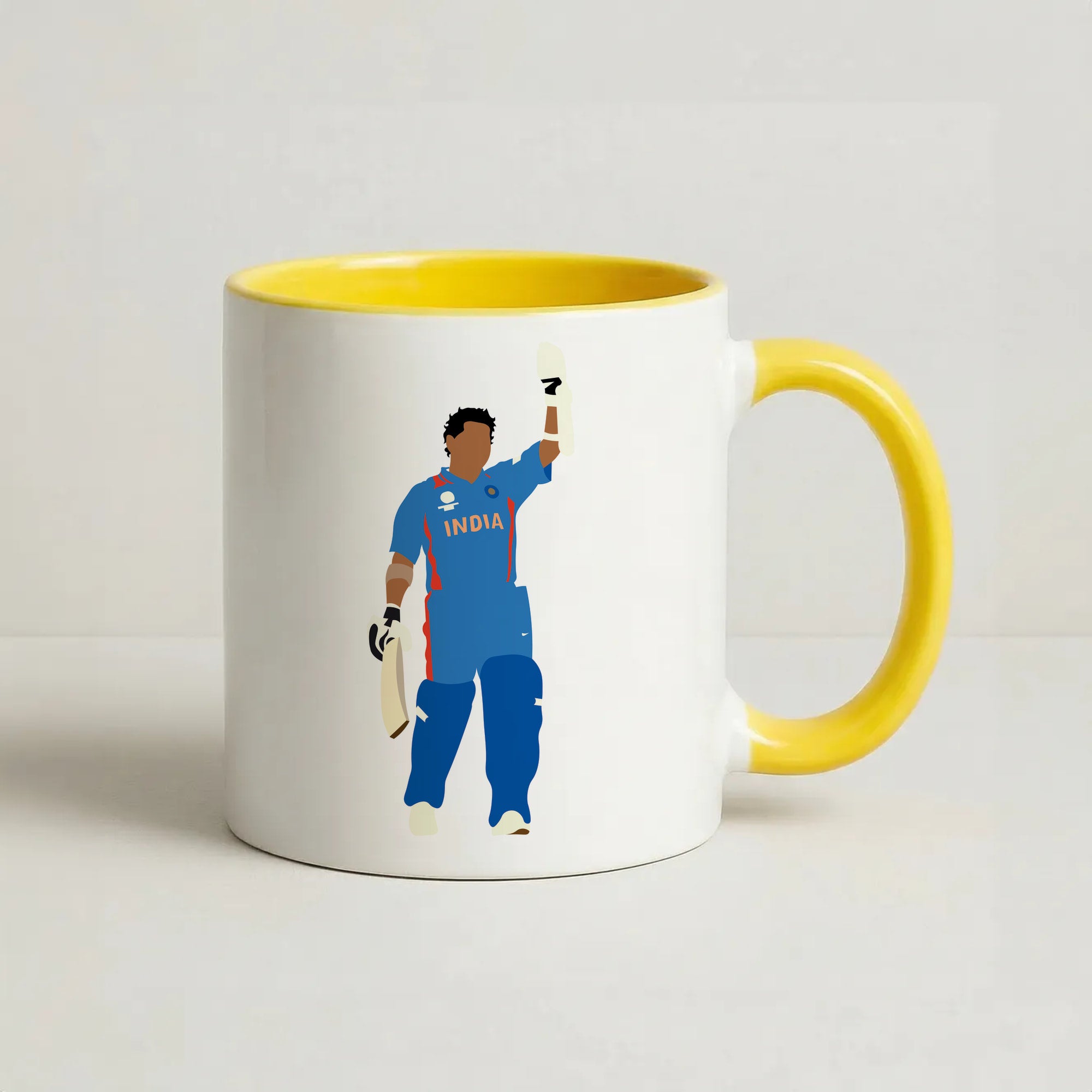 Tendulkar - Cricket Coffee Yellow Mug
