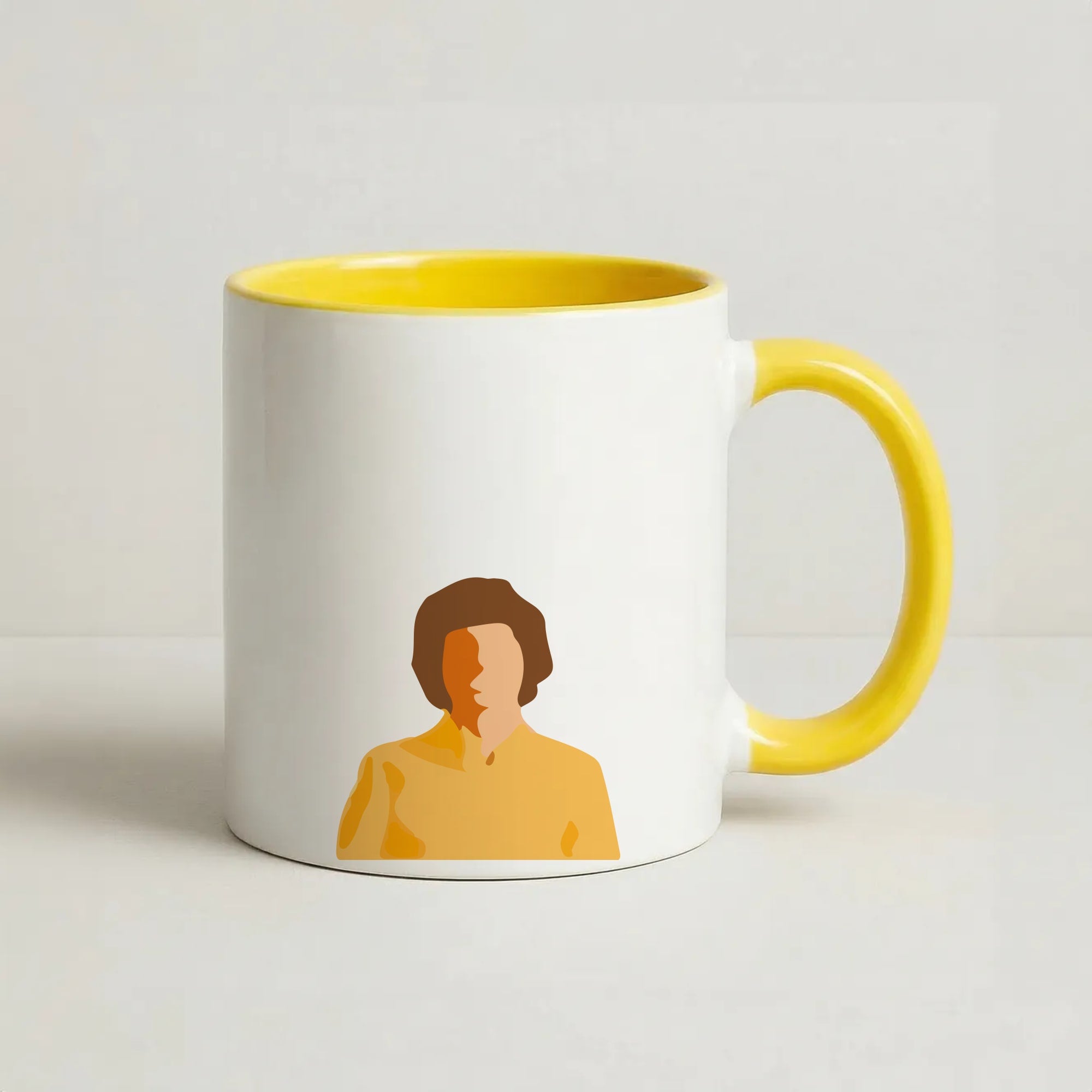 Faceless Mike - Stranger Things Coffee Yellow Mug