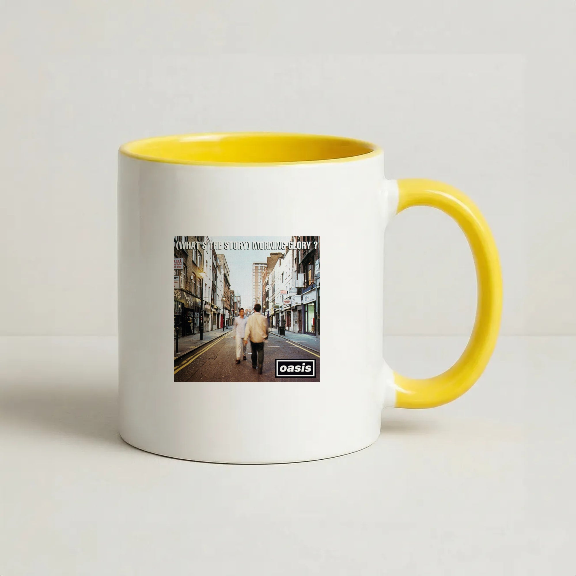 What's The Story Coffee Yellow Mug