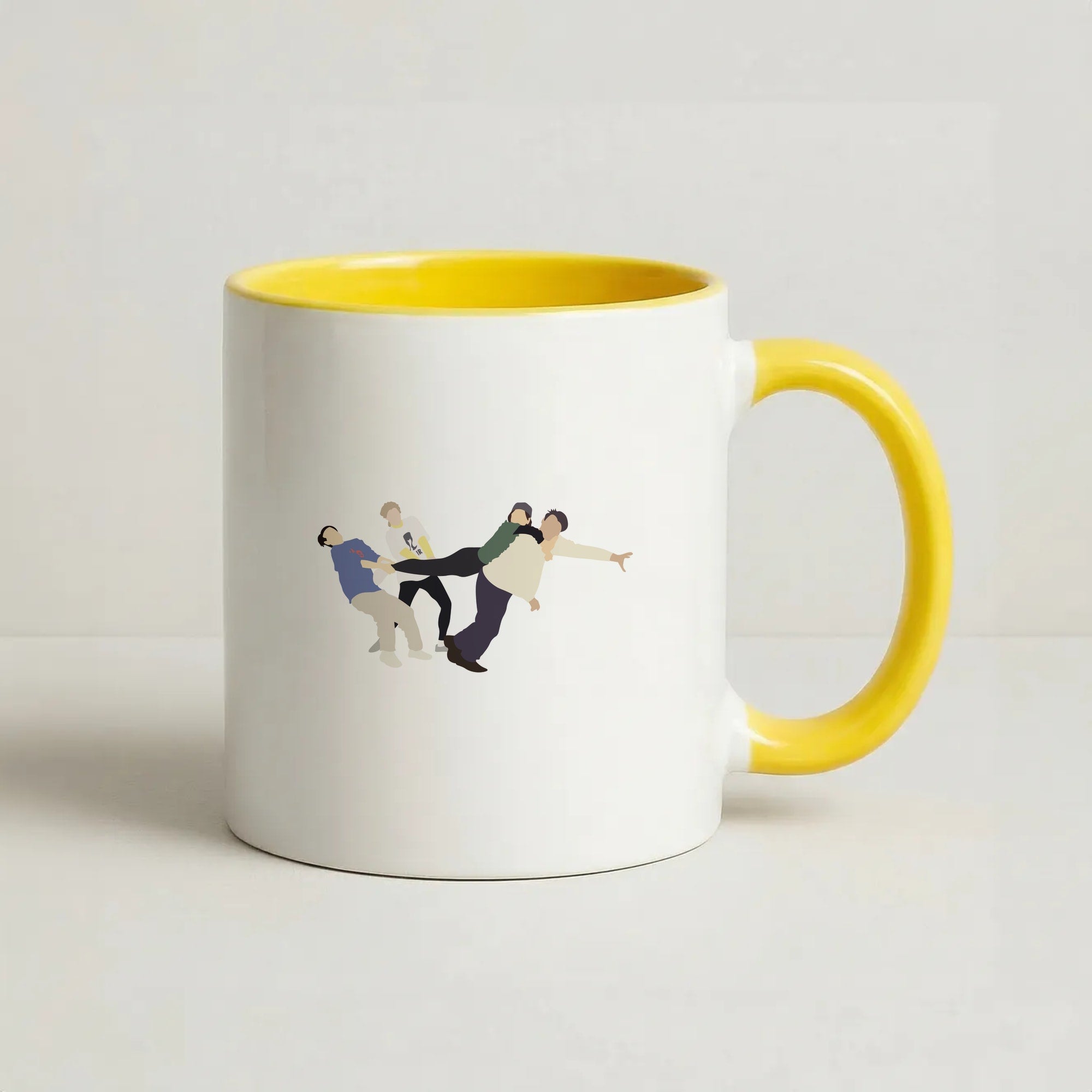Tug Of War Coffee Yellow Mug