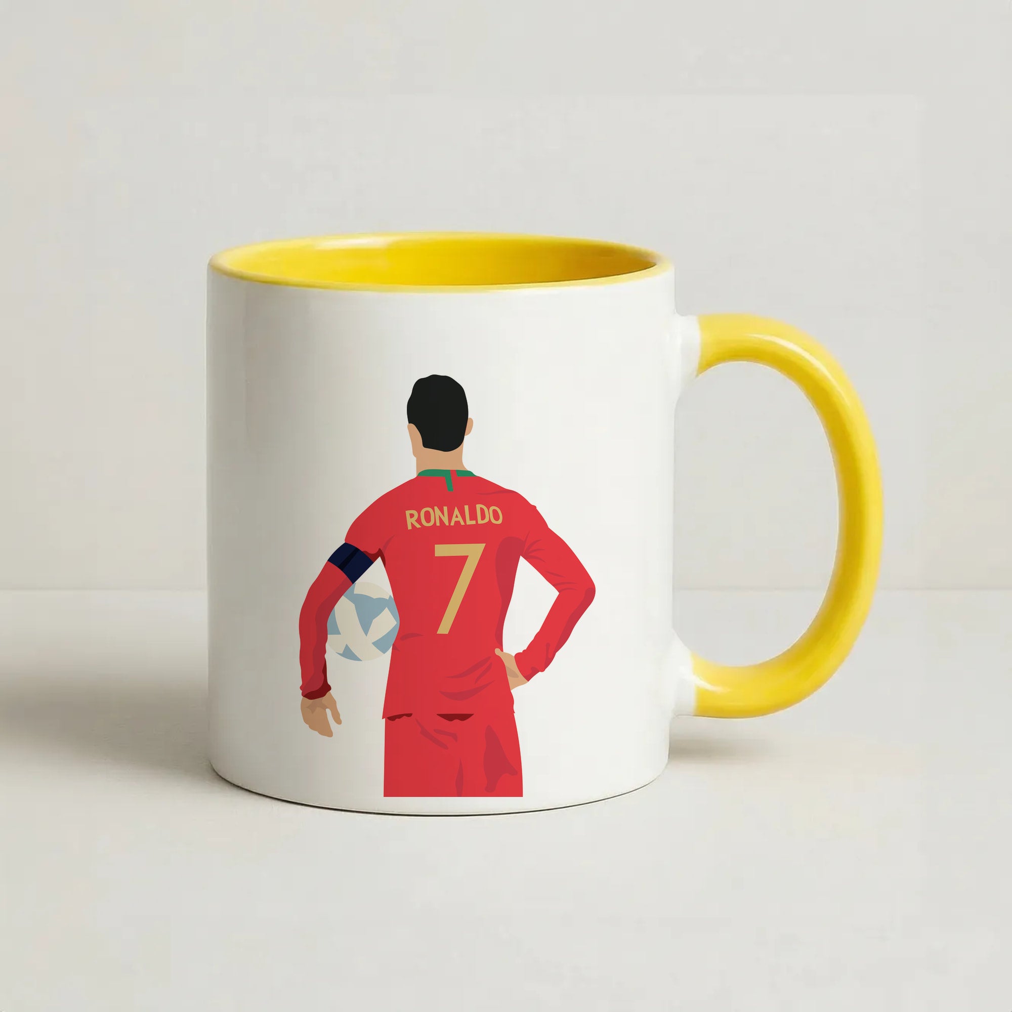 Ronaldo - Football Coffee Yellow Mug