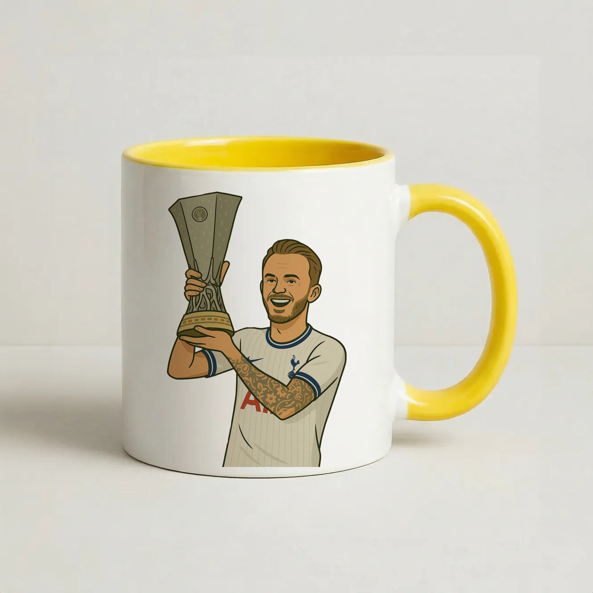 Maddison's Trophy Lift Coffee Yellow Mug
