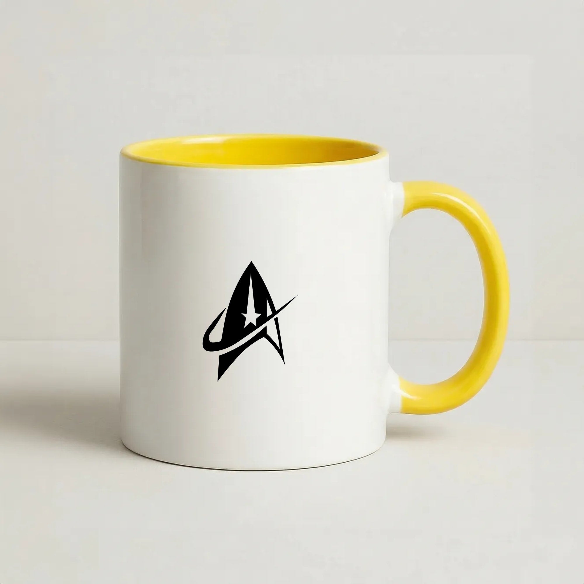 Logo Coffee Yellow Mug