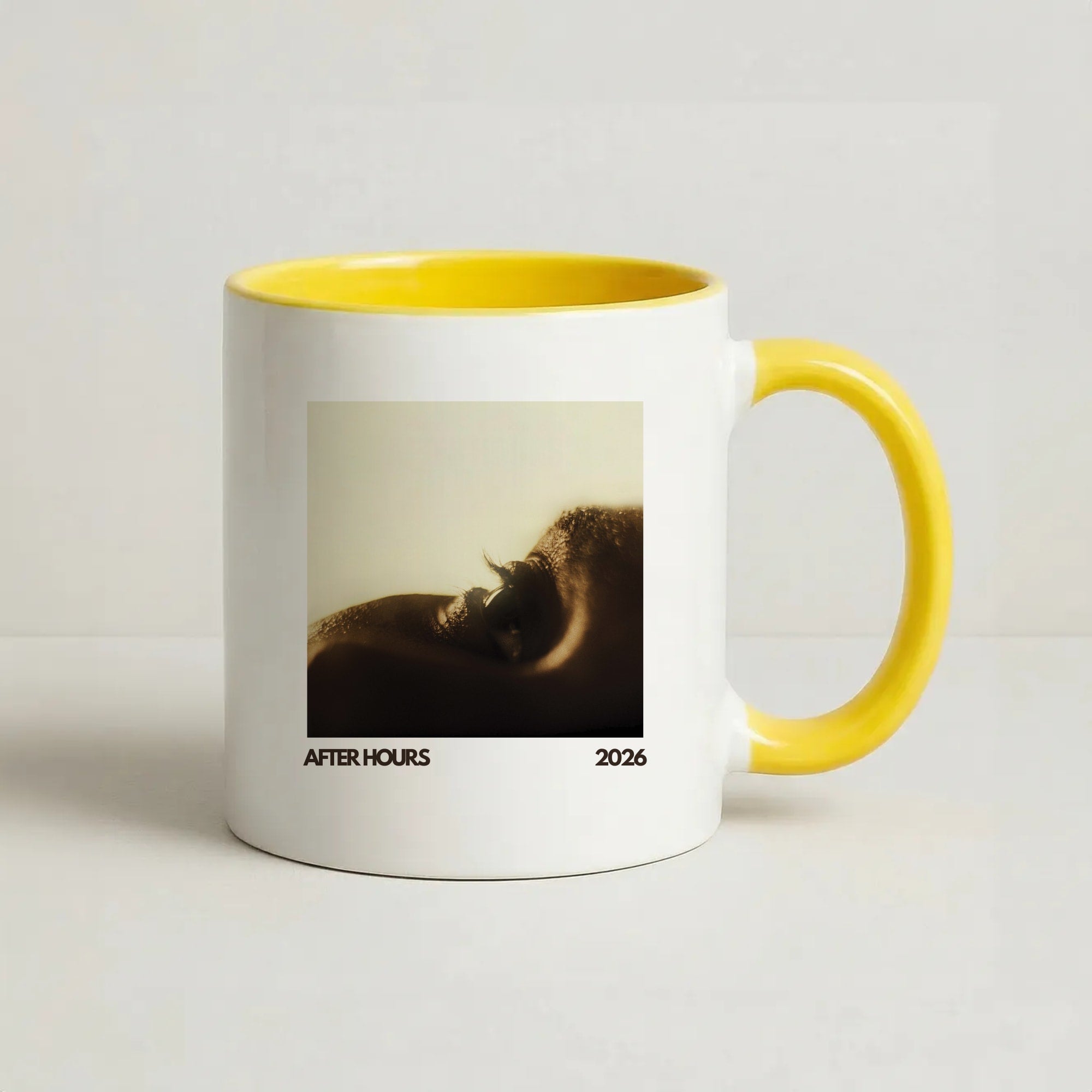 AH Album Coffee Yellow Mug