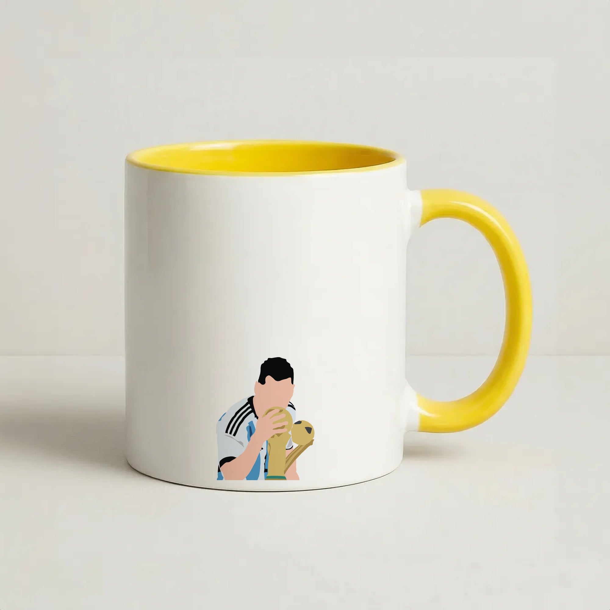GOAT - Messi Coffee Yellow Mug