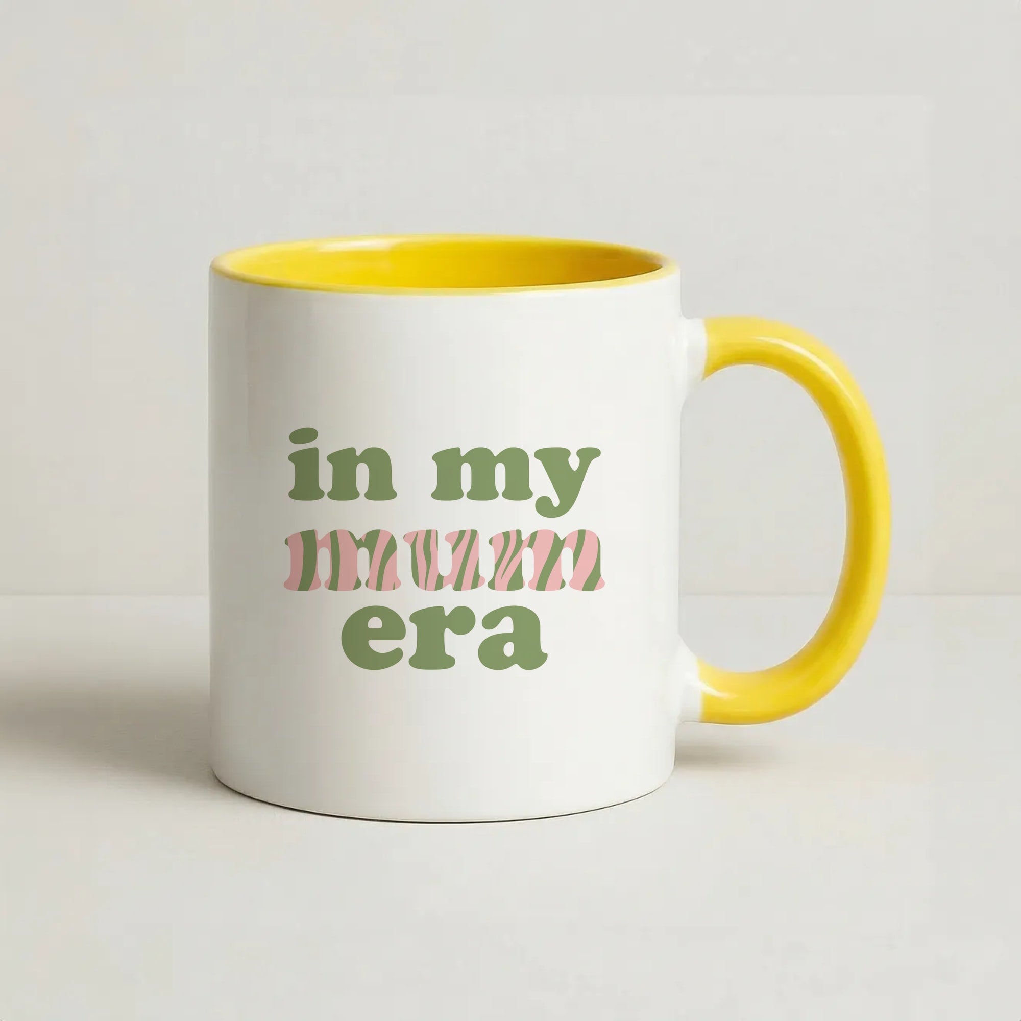 In My Mum Era Coffee Yellow Mug