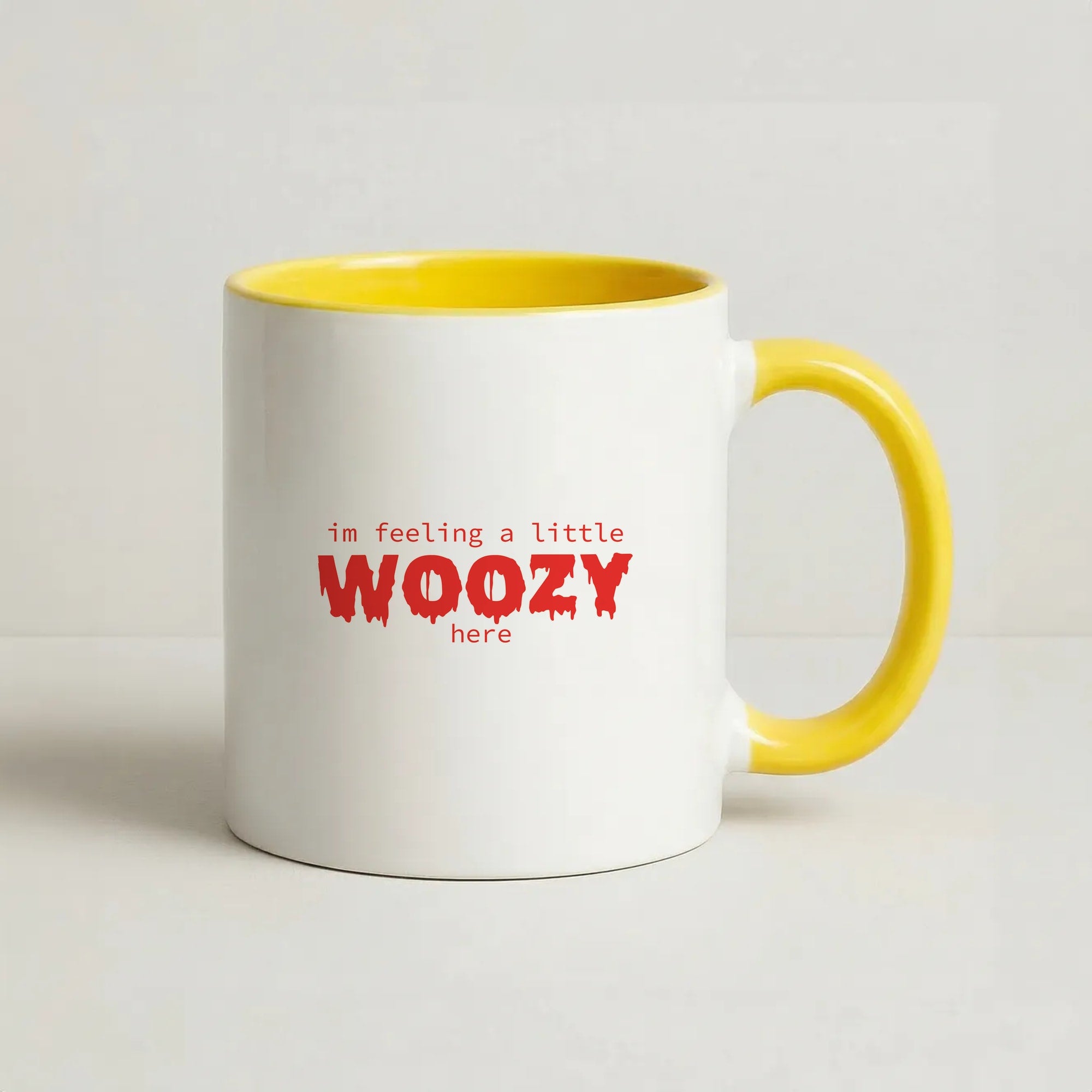 Im Feeling A Little Woozy Here - Halloween Coffee Yellow Mug