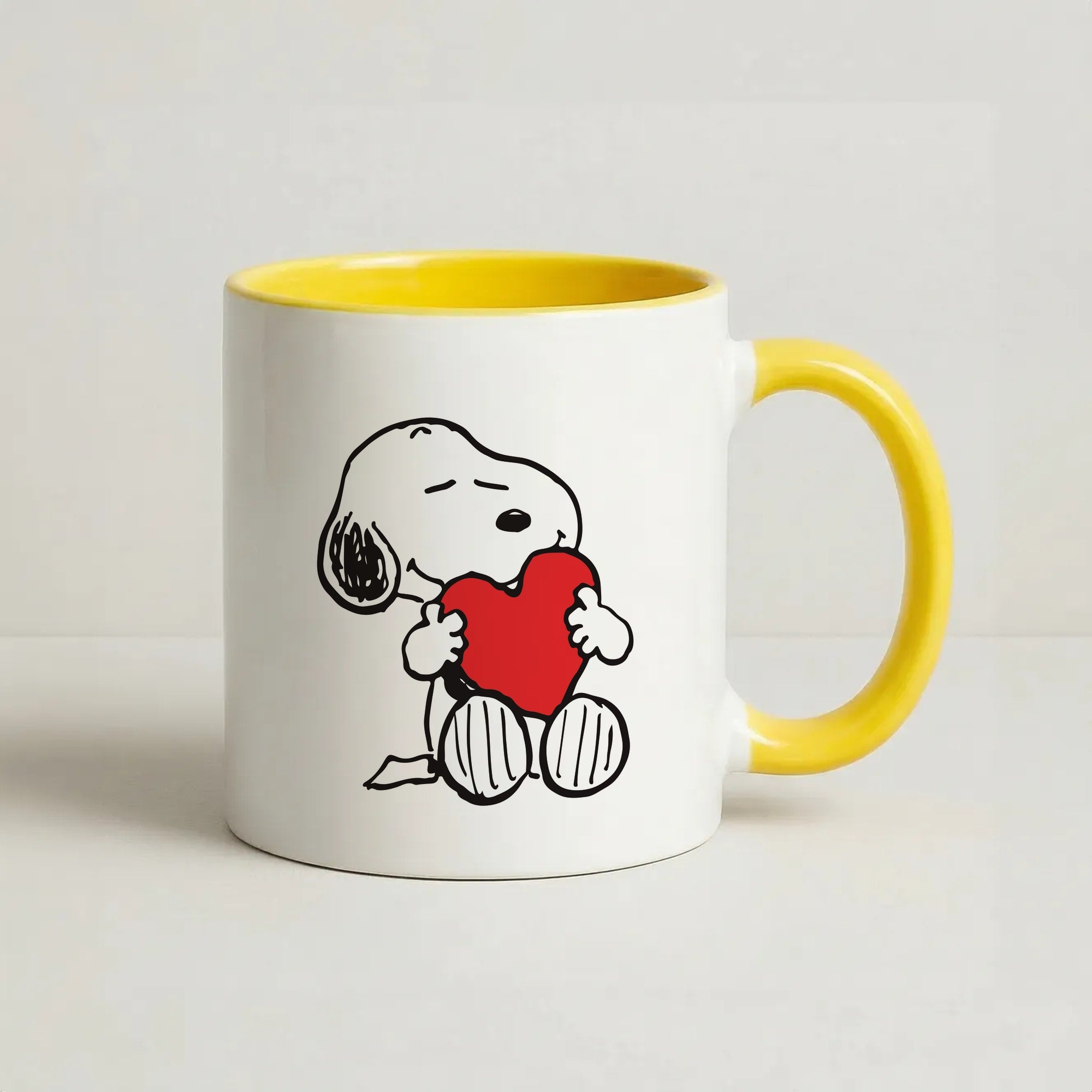 Snoopy - Valentine's Day Coffee Yellow Mug