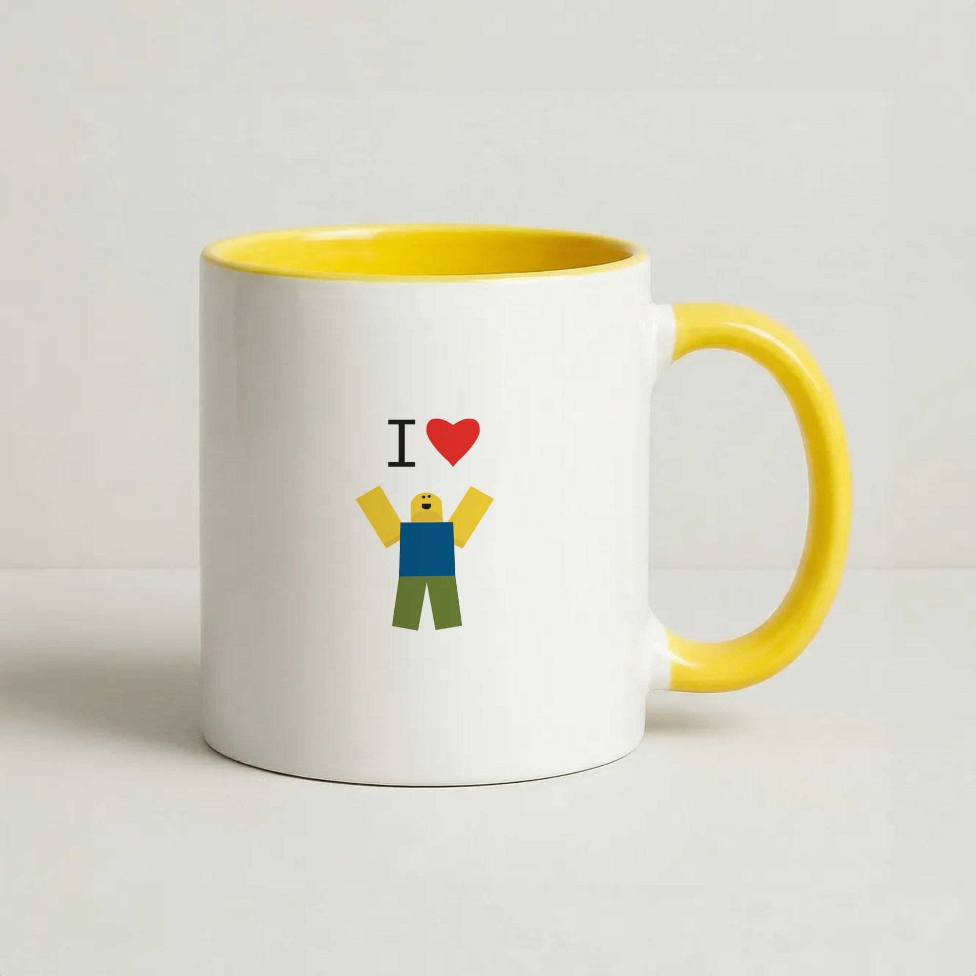 I love Blox Gaming Coffee Yellow Mug
