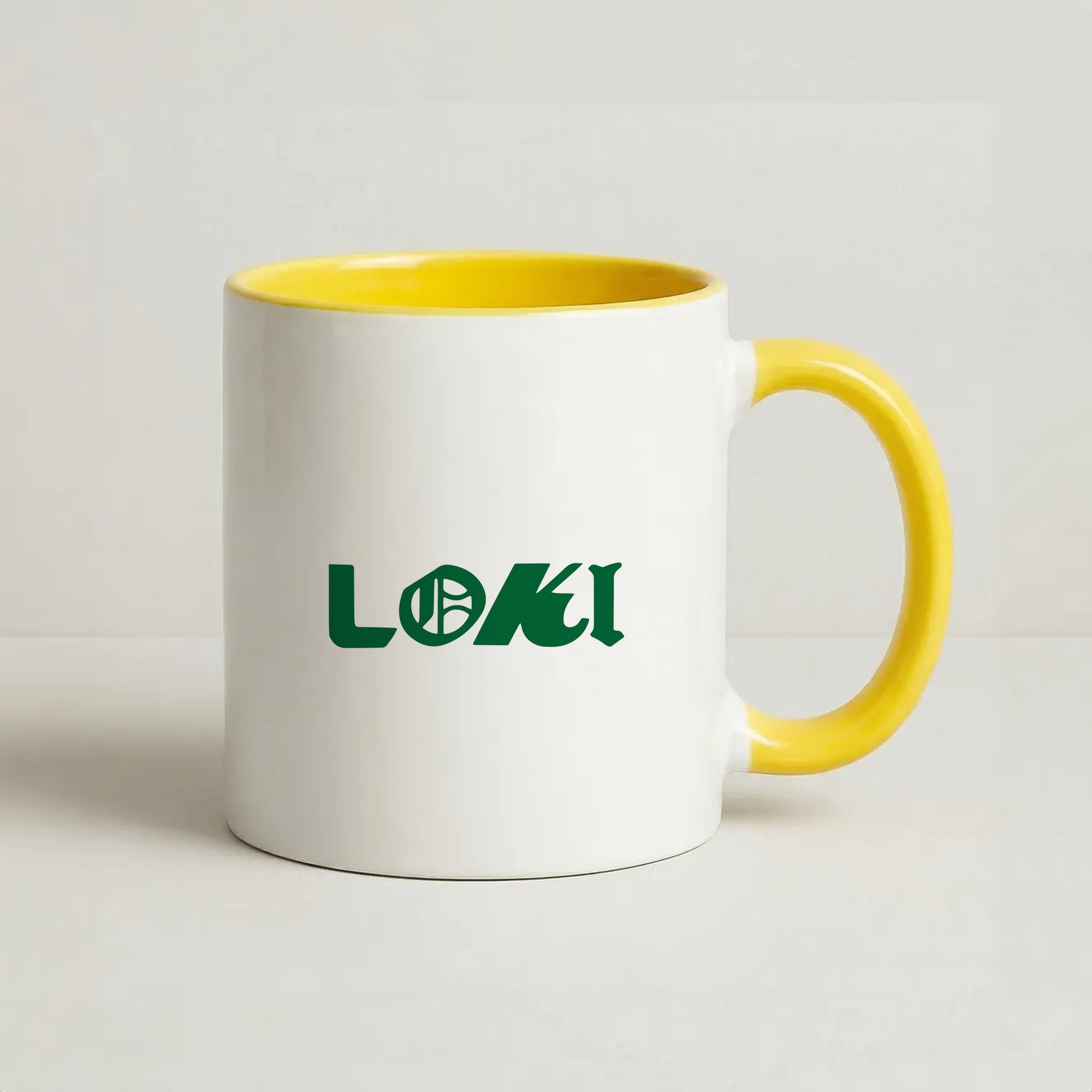 Logo Coffee Yellow Mug