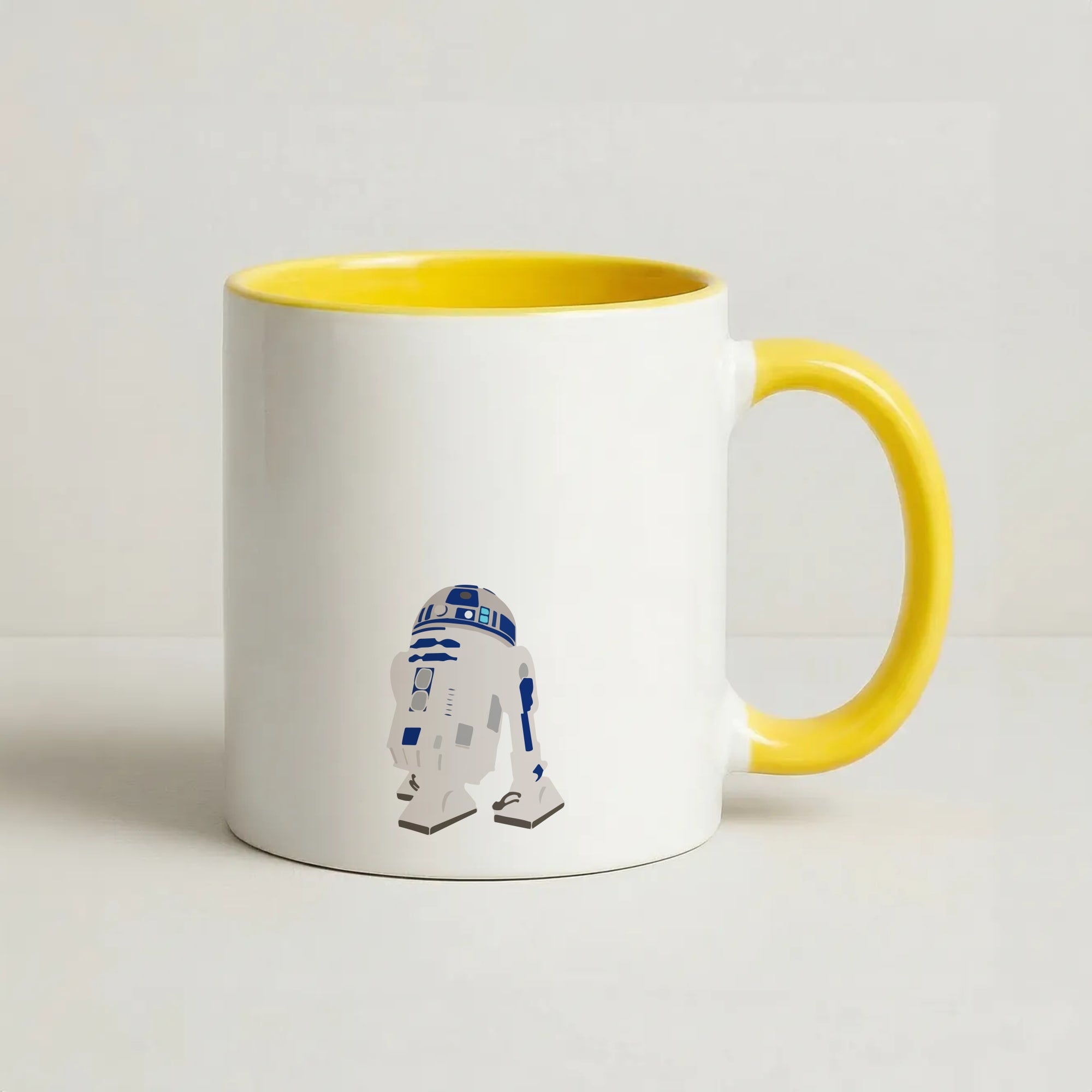 R2D2 Coffee Yellow Mug