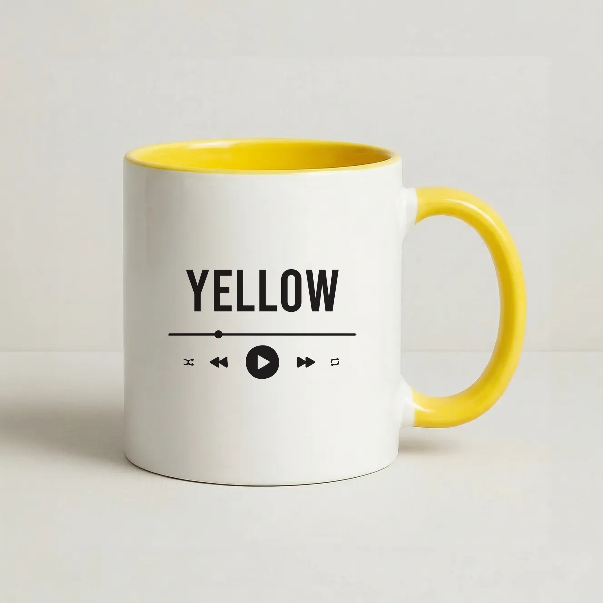 Yellow Music Player Coffee Yellow Mug