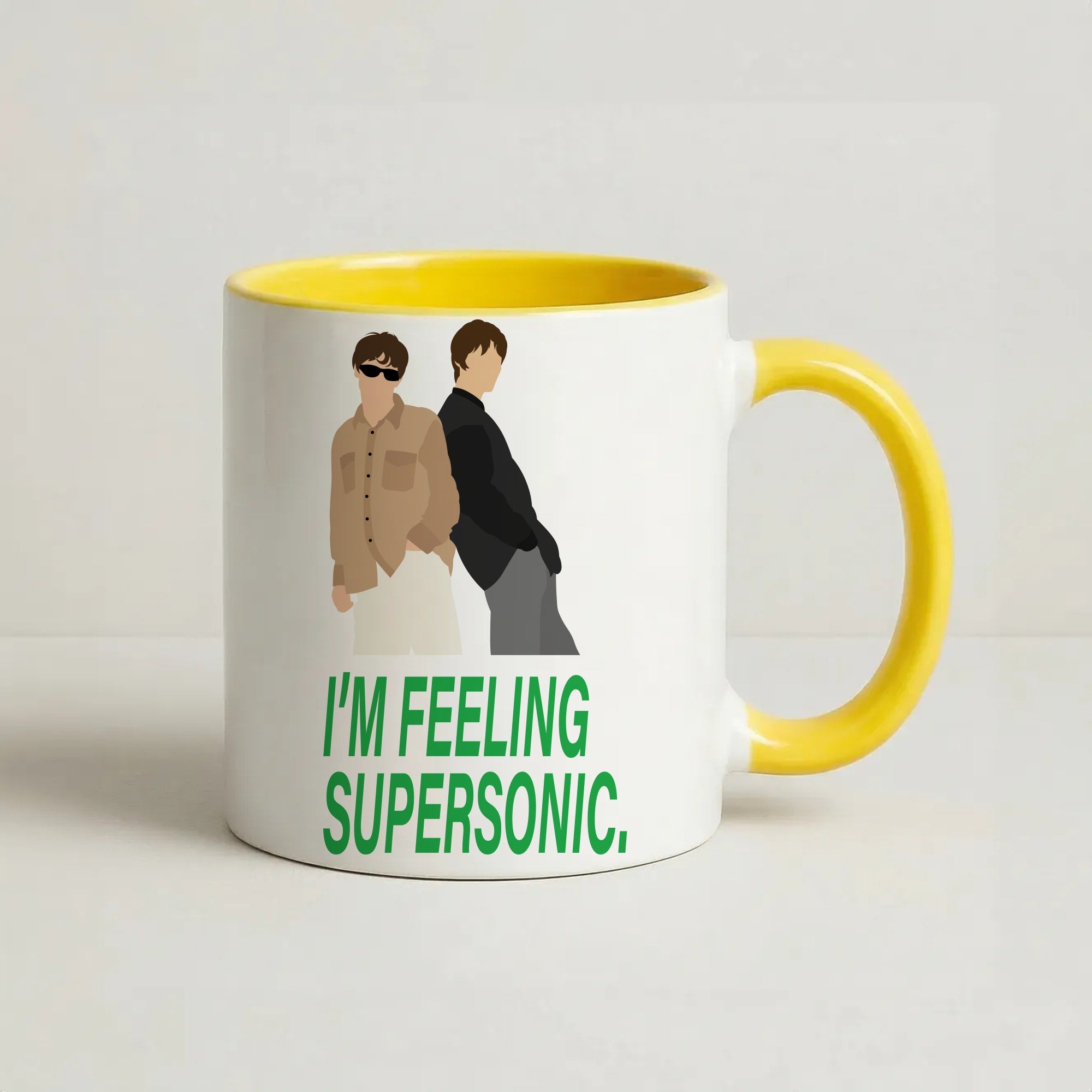 I'm Feeling Supersonic Coffee Yellow Mug