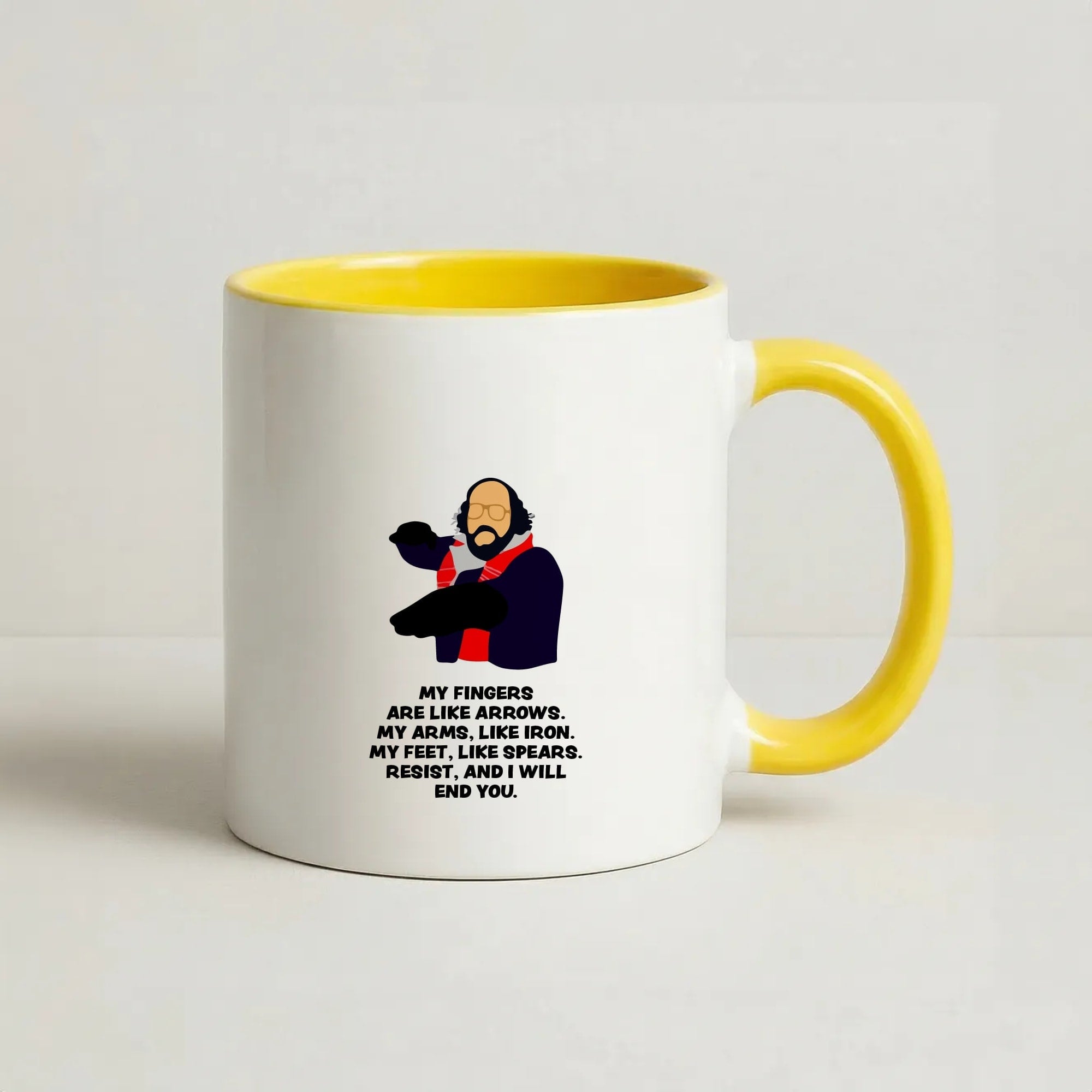 Murray Quote Coffee Yellow Mug