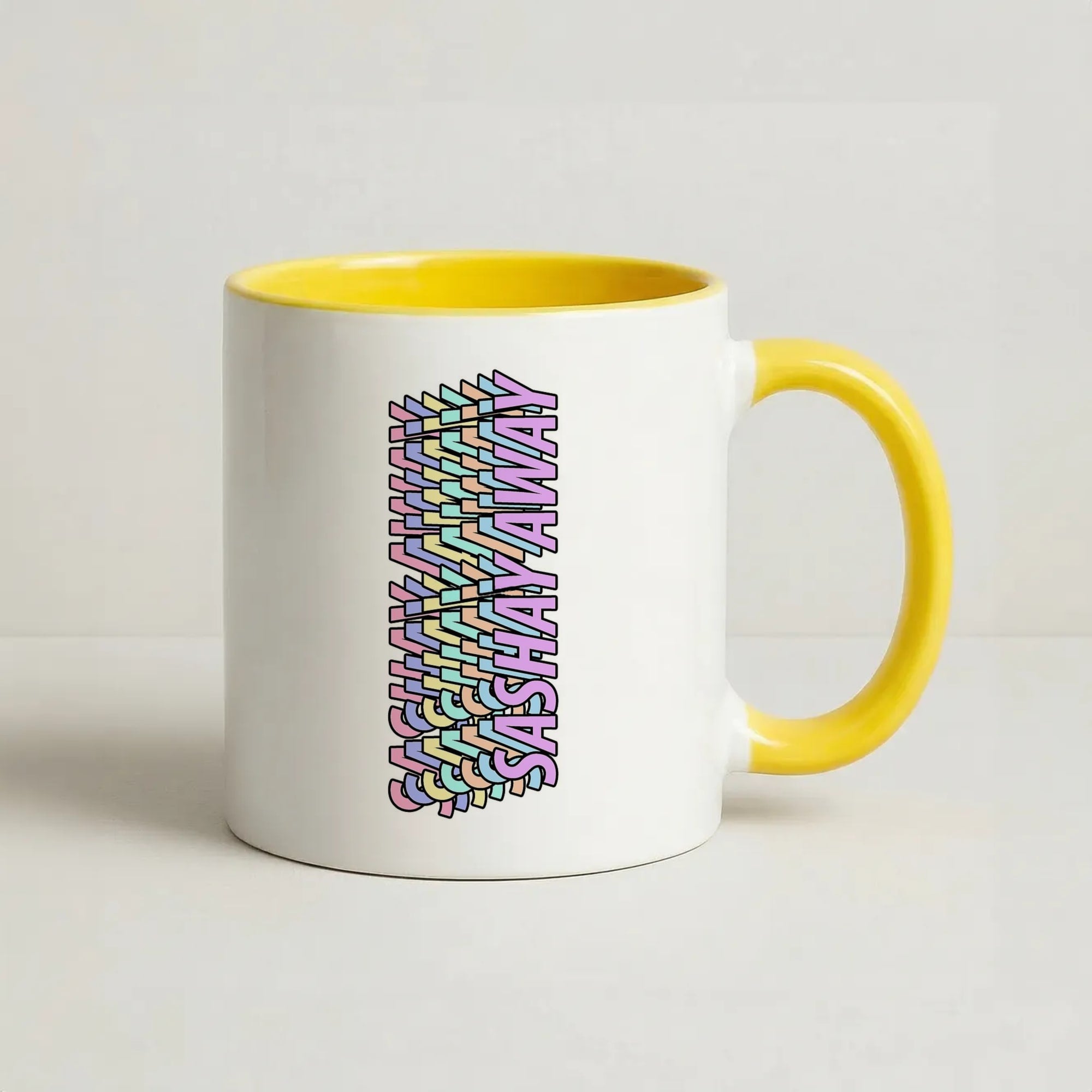 Sashay Away Retro - Drag Queen's Drag Race Coffee Yellow Mug