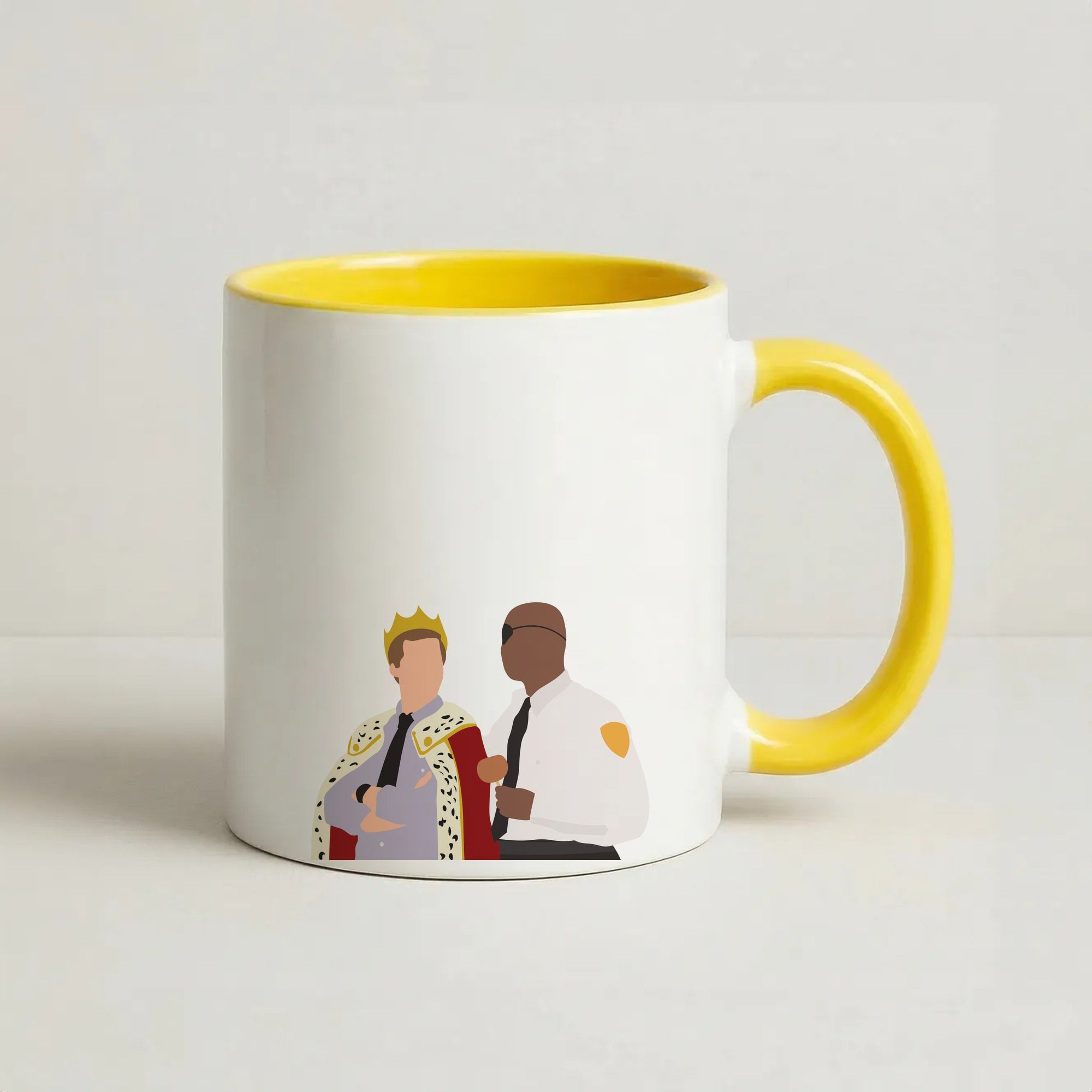 Jake and Holt B99 - Halloween Specials Coffee Yellow Mug