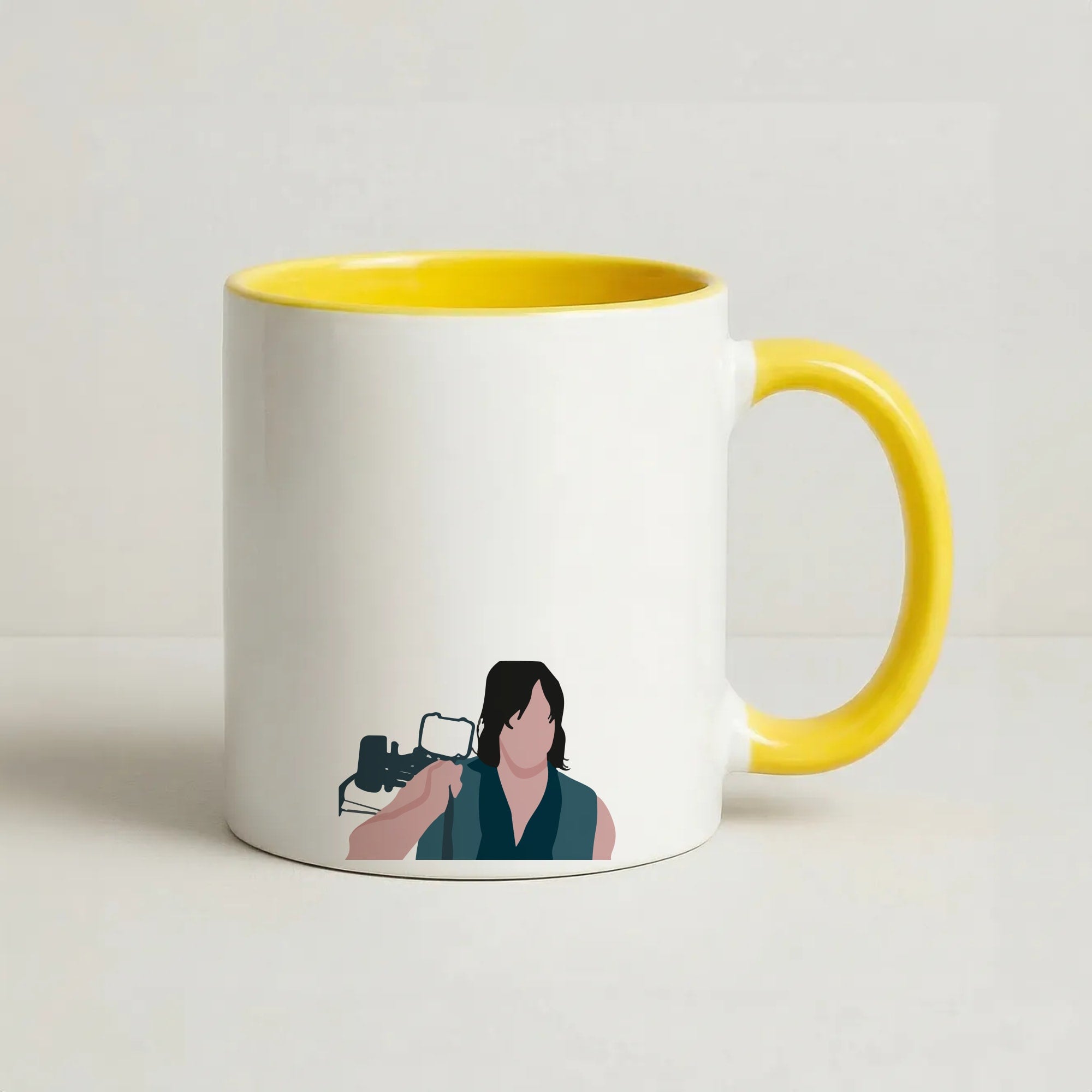 Daryl And His Crossbow - TWD Coffee Yellow Mug