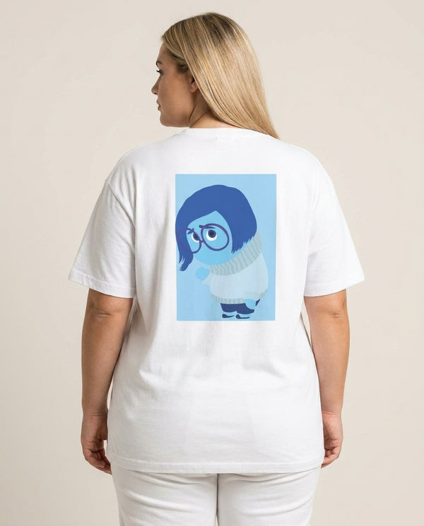 Sadness - Inside Out T-Shirt — White Back, worn