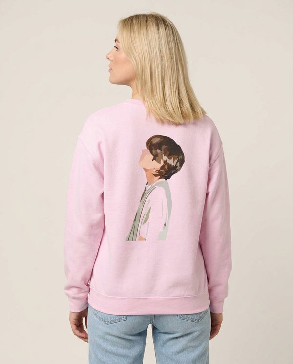 Cast Member - K Pop Sweatshirt — Pink Back, worn