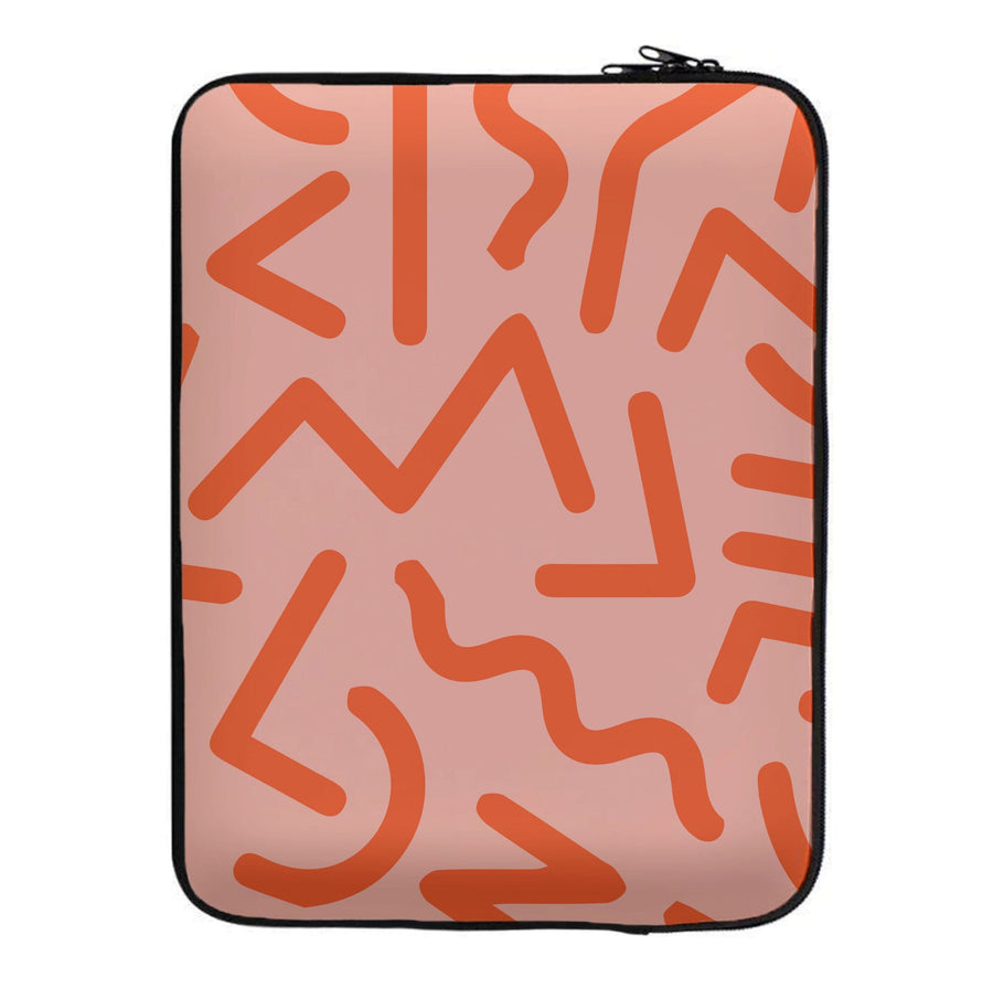 Red Abstract - Eighties Laptop Sleeve