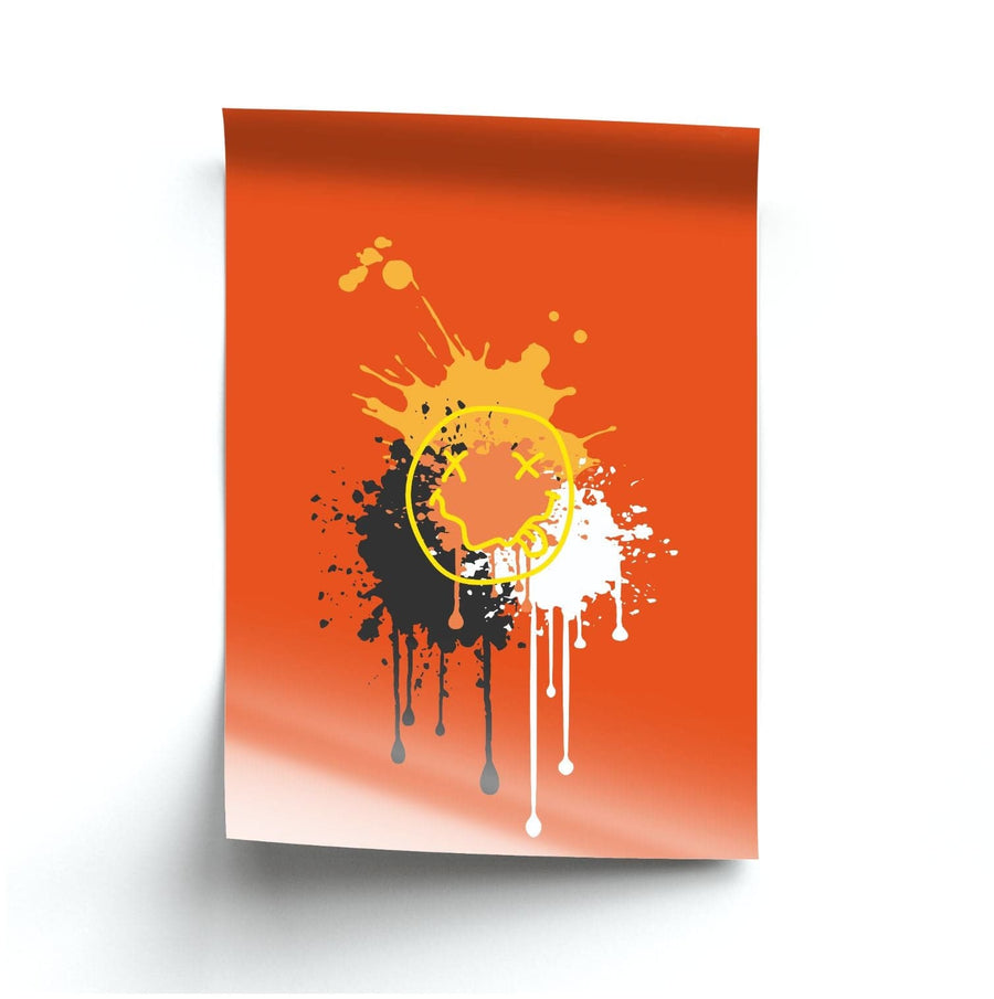 Orange Graffiti - Skate Aesthetic  Poster