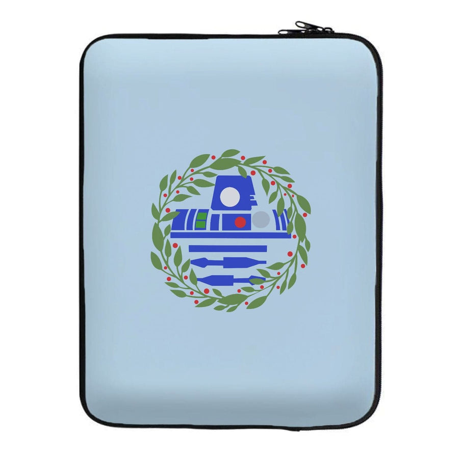 R2D2 Christmas Wreath - Star Wars Laptop Sleeve
