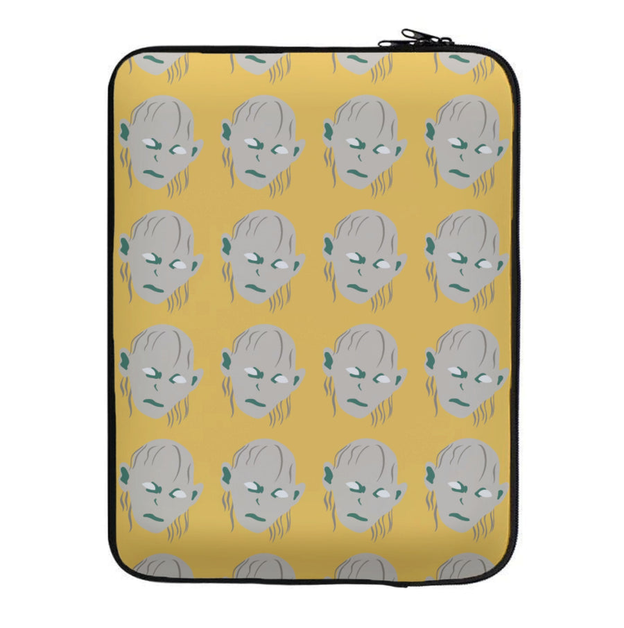 Gollum Pattern - Lord Of The Rings Laptop Sleeve