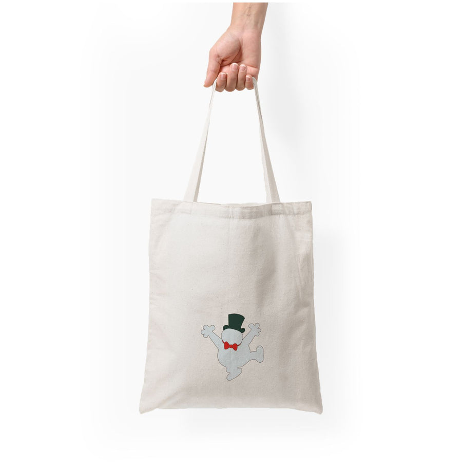 Outline - Frosty The Snowman Tote Bag