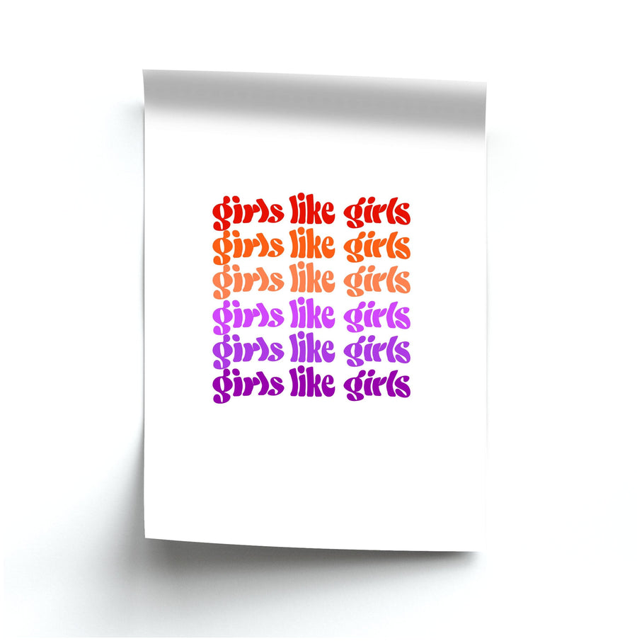 Girls like girls - Pride Poster