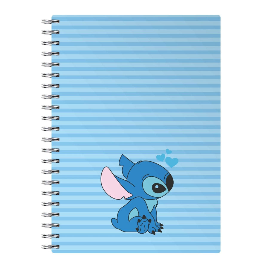 Blue Hearts Stitch - Disney Valentine's Notebook