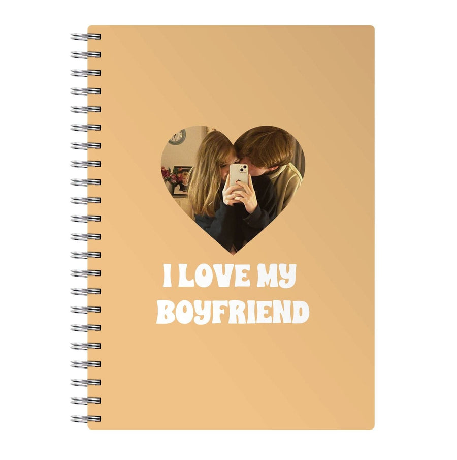 I Love My Boyfriend - Personalised Couples Notebook