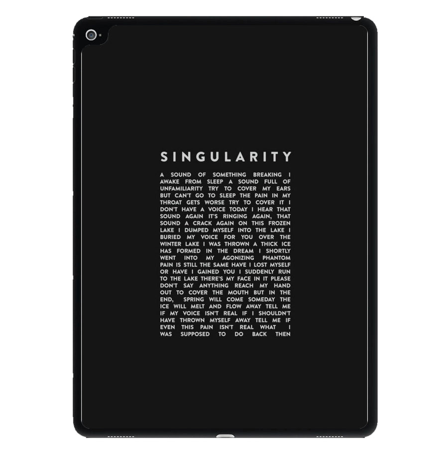 Singularity Lyrics - BTS iPad Case