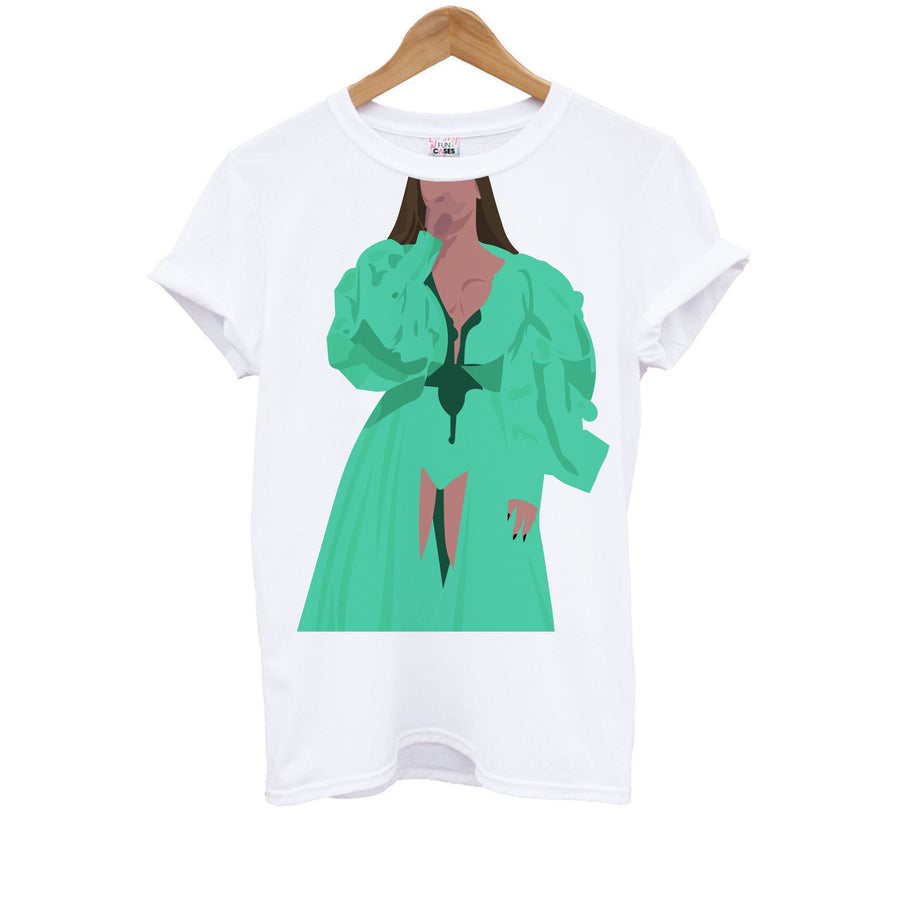 Green Dress - Beyonce Kids T-Shirt